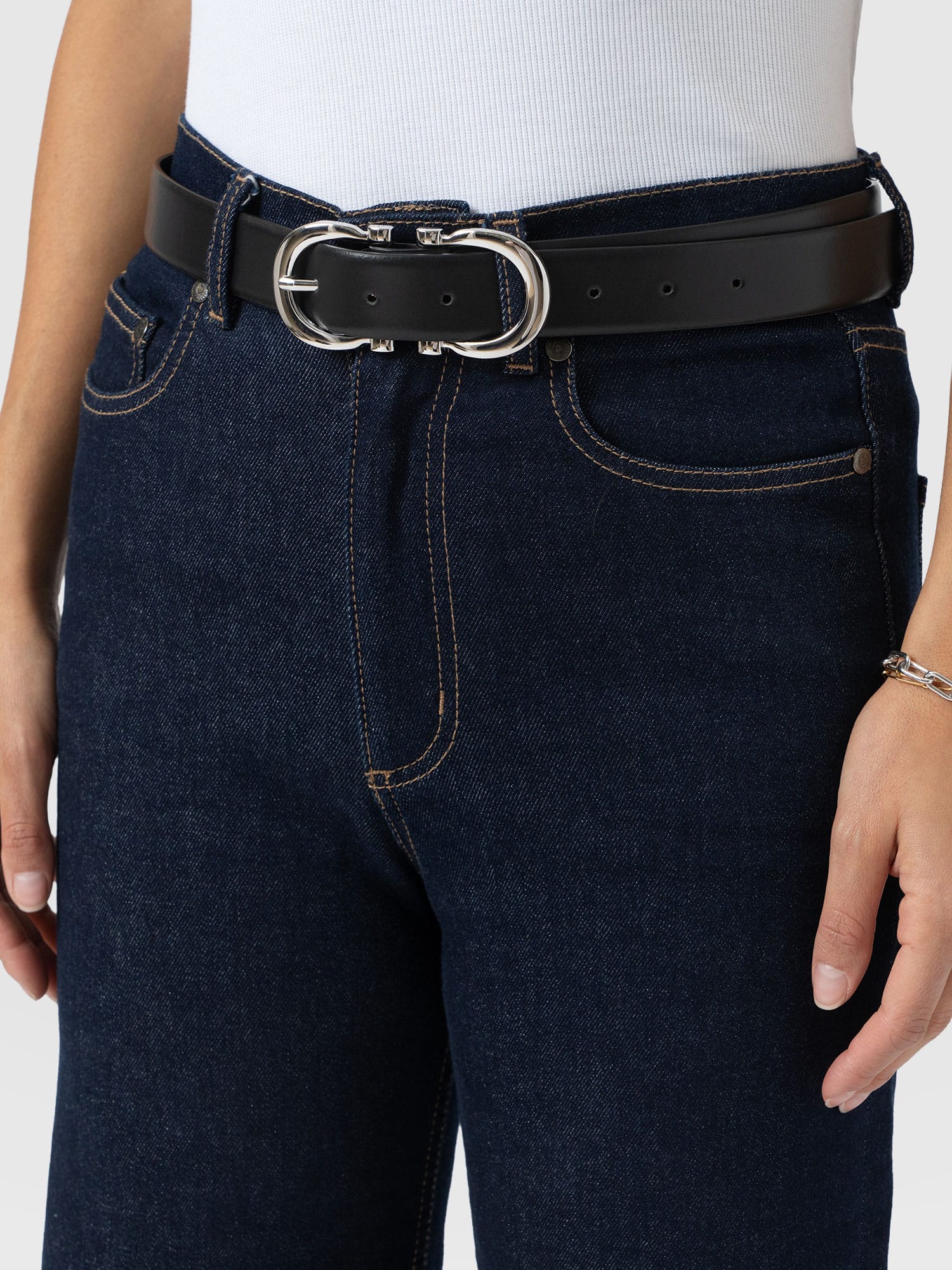 Chelsea Belt - Black/Silver - Image 6