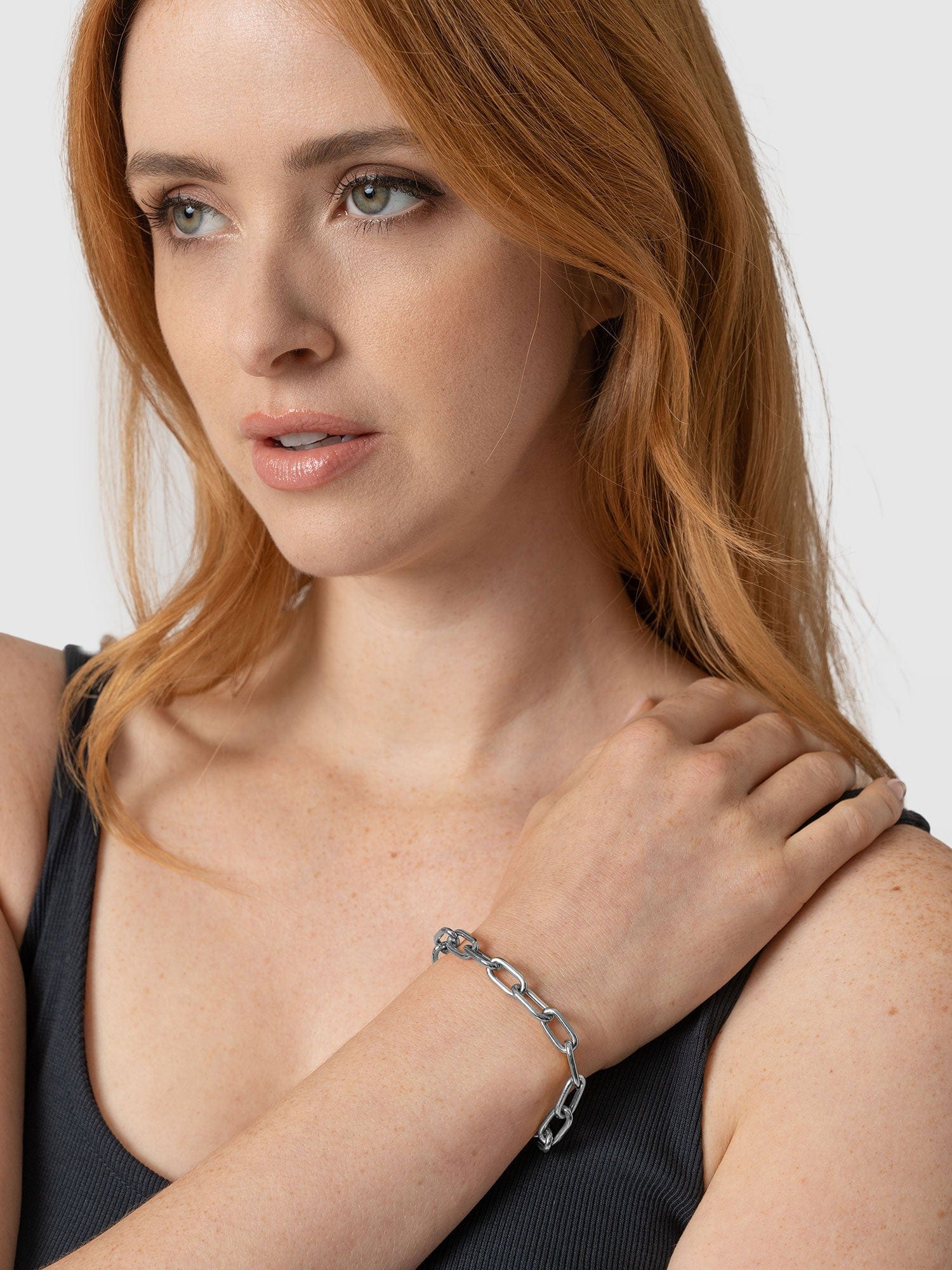 Cable Chain Bracelet - Silver - Image 3