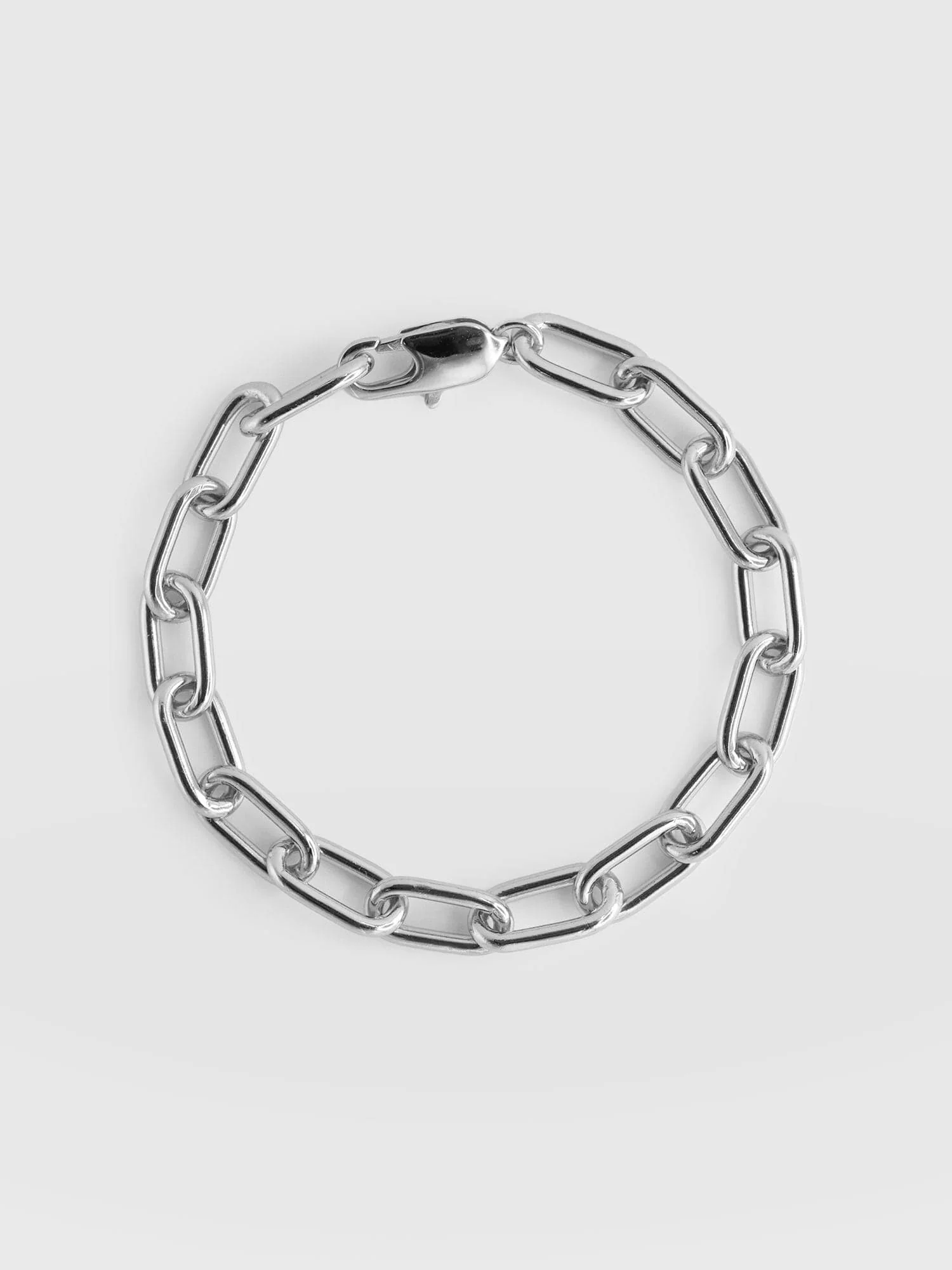 Cable Chain Bracelet - Silver - Image 6
