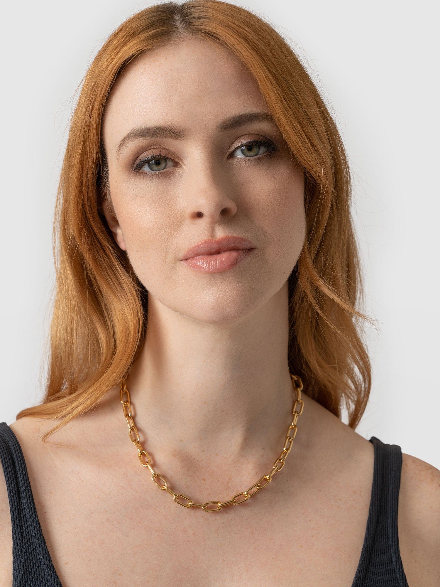 Cable Chain Necklace - Gold - Image 3