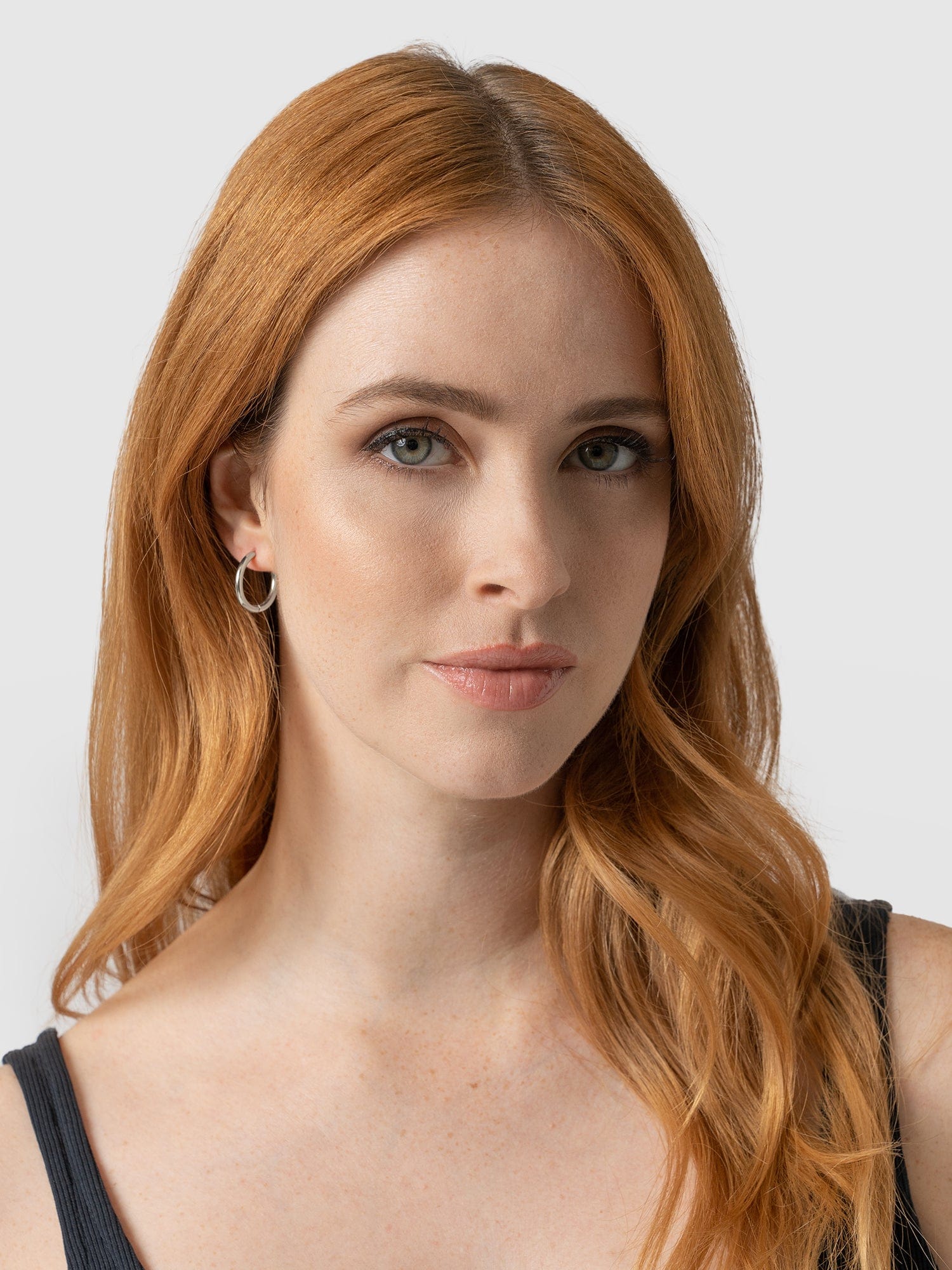 Classic Hoop Earrings - Silver - Image 3