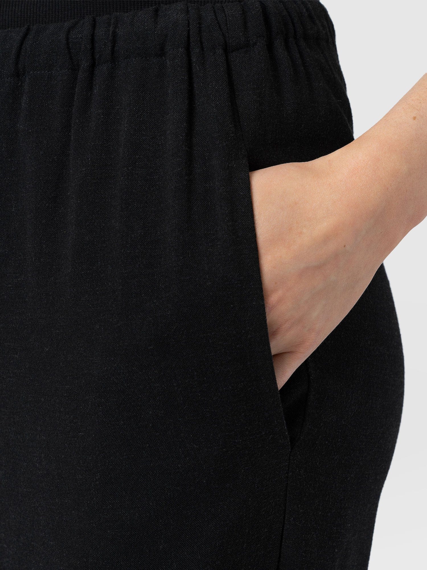 Corinne Linen Pant - Black - Image 6
