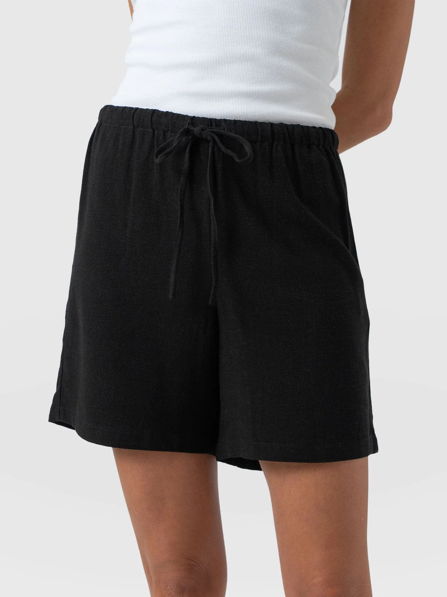 Corinne Linen Short - Black - Image 4