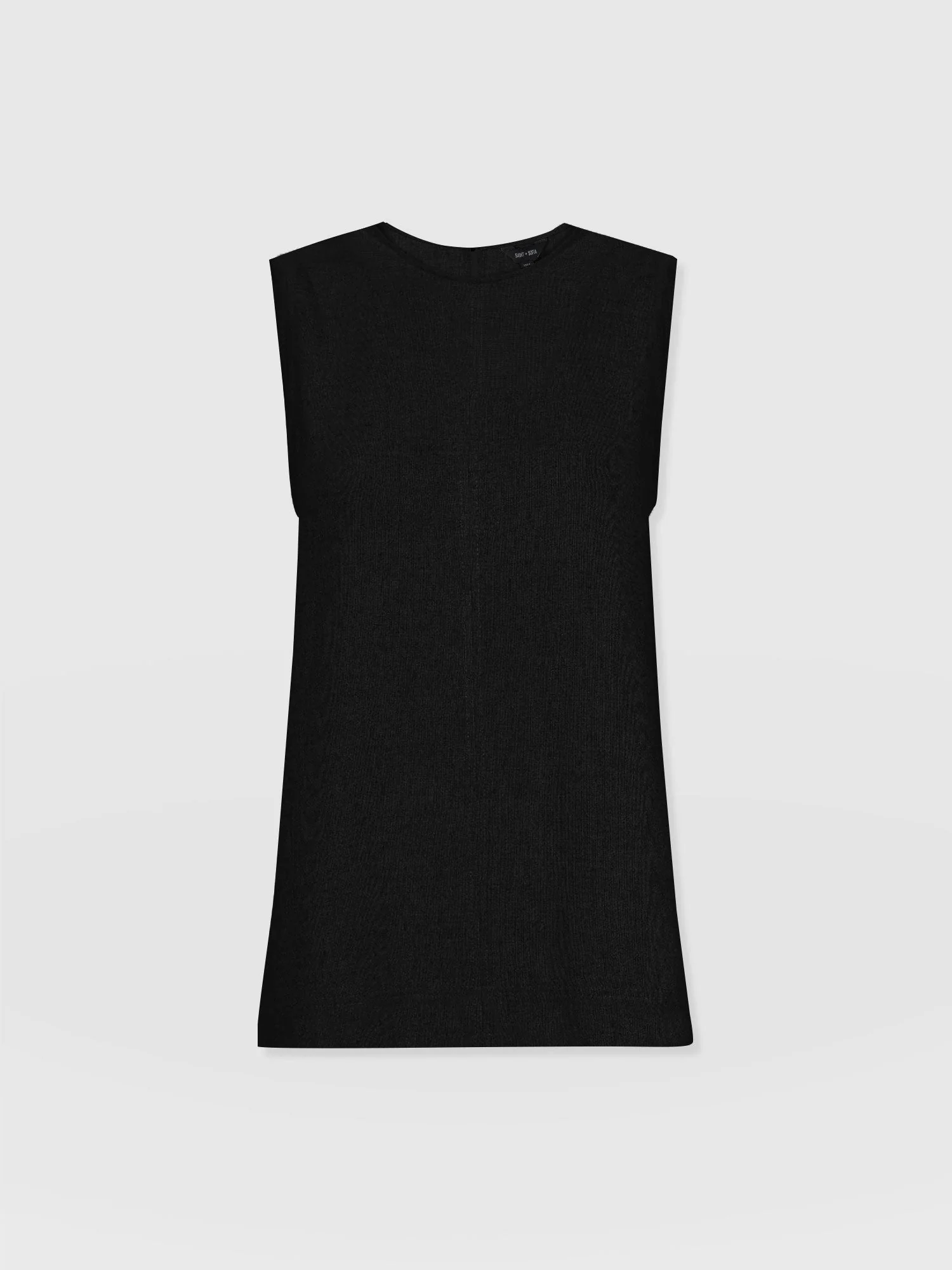 Corinne Linen Tunic - Black - Image 7