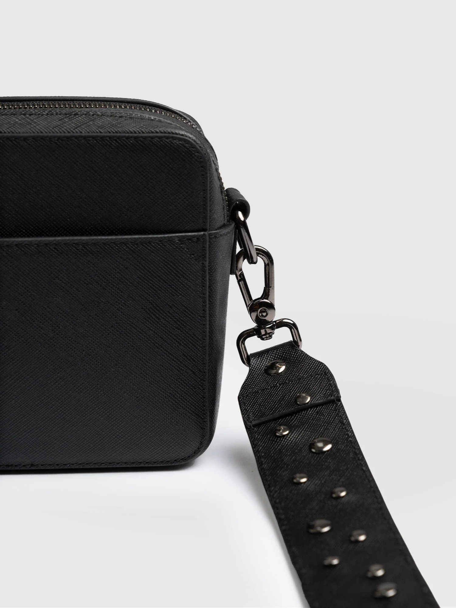 Cross Body Bag - Black Studded - Image 3