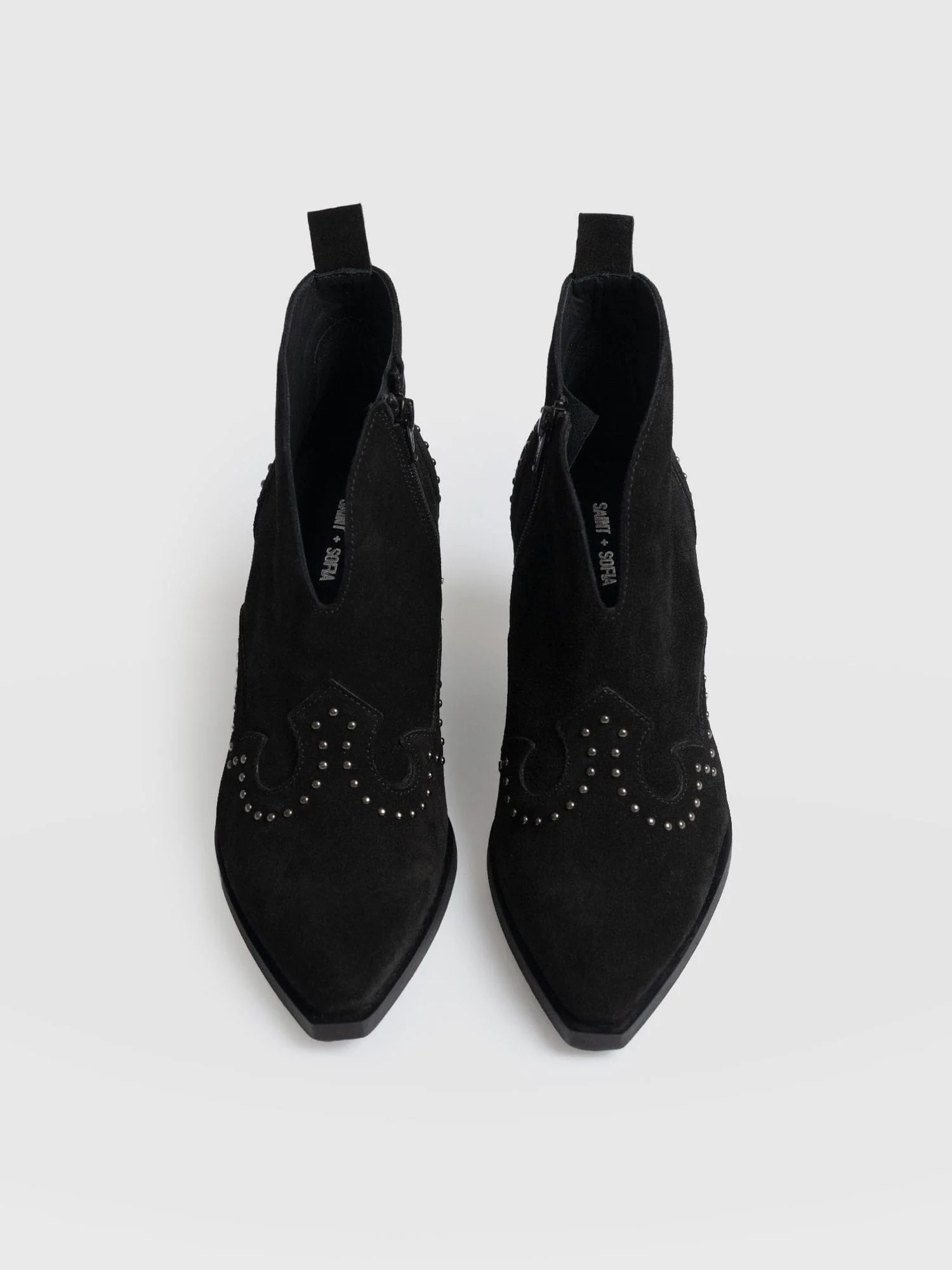 Dallas Studded Ankle Boot - Black - Image 3