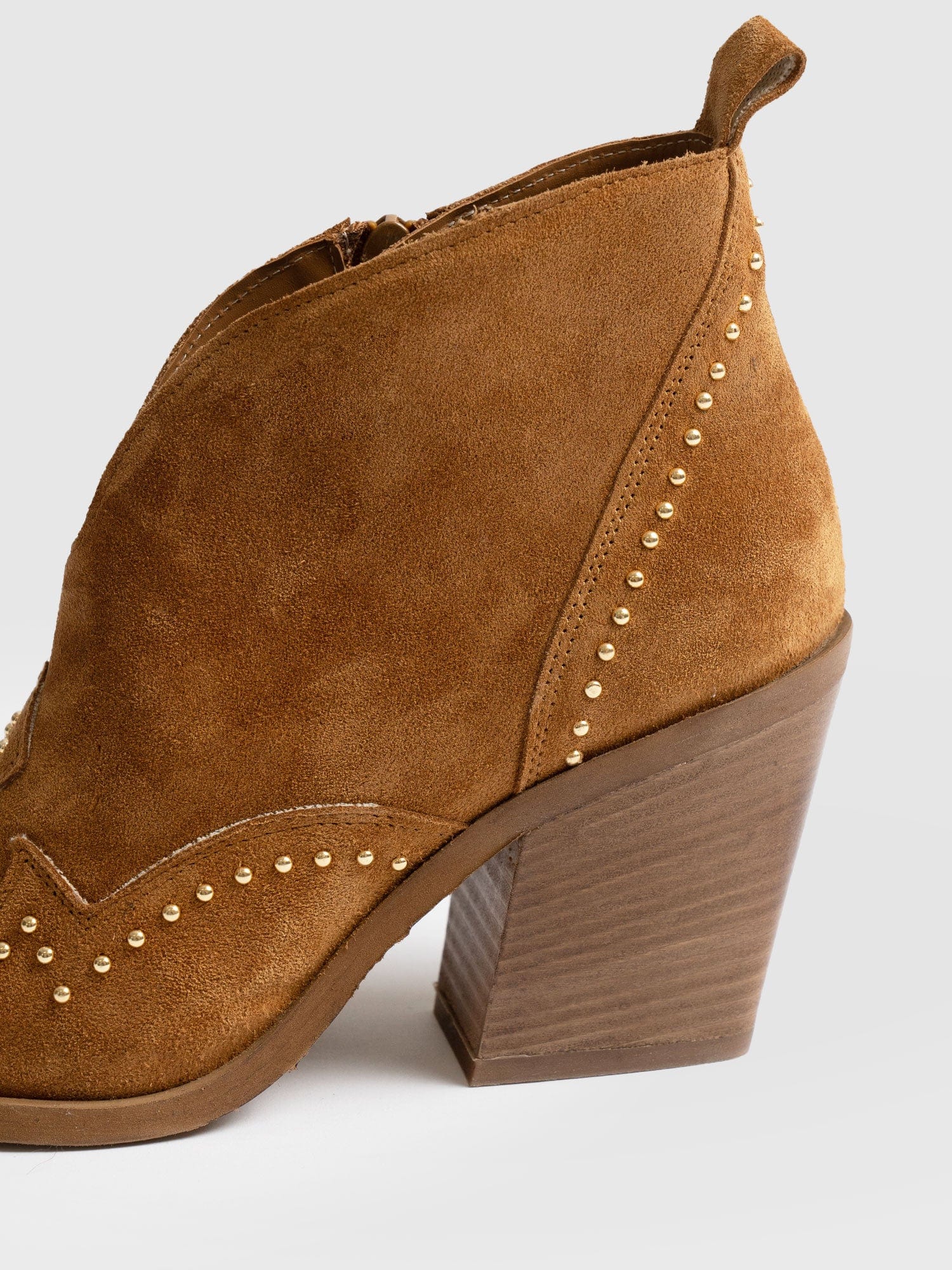 Dallas Studded Ankle Boot - Tan - Image 5