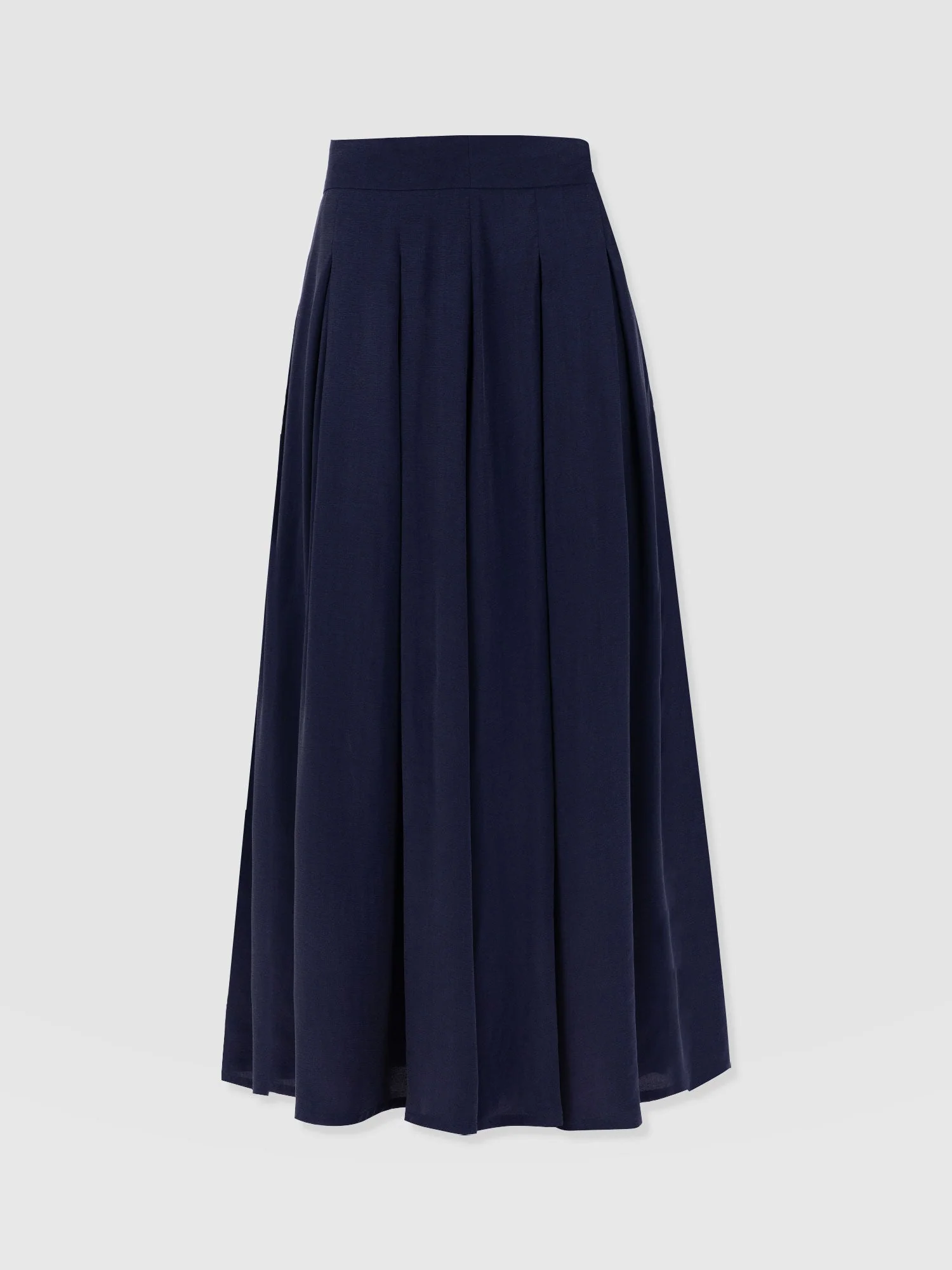 Eliza Pleated Skirt - Navy - Image 7
