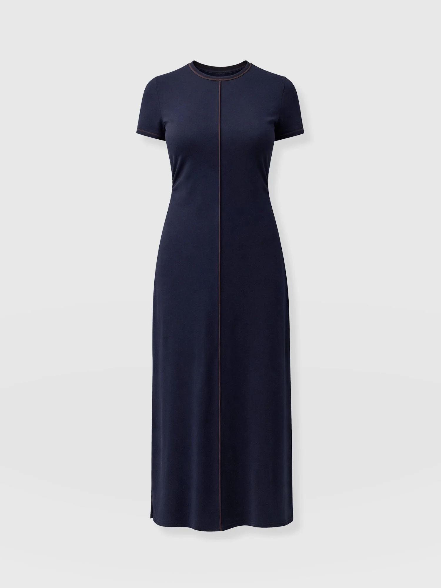 Ellen Piping Dress - Navy - Image 7