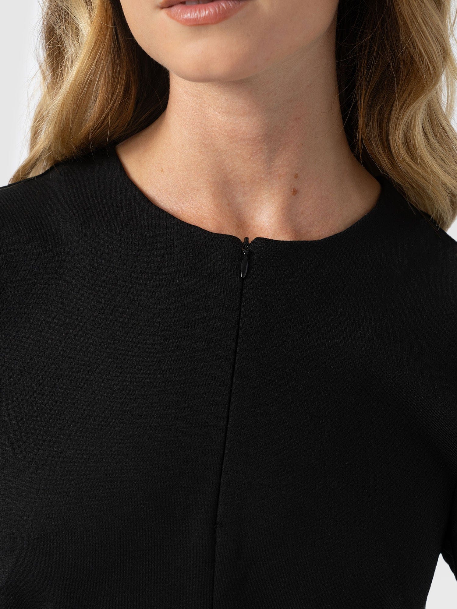 Esme Zip Up Dress - Black - Image 4