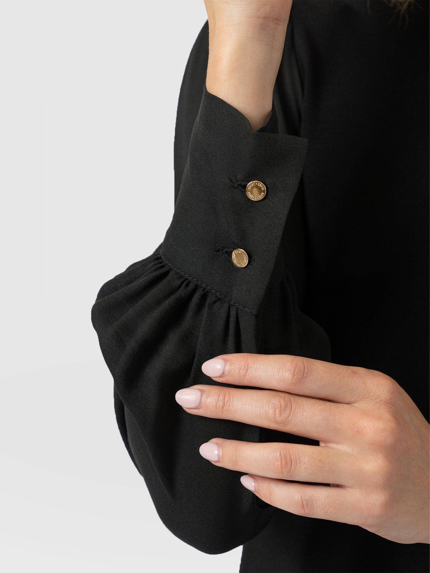 Esme Zip Up Dress - Black - Image 5