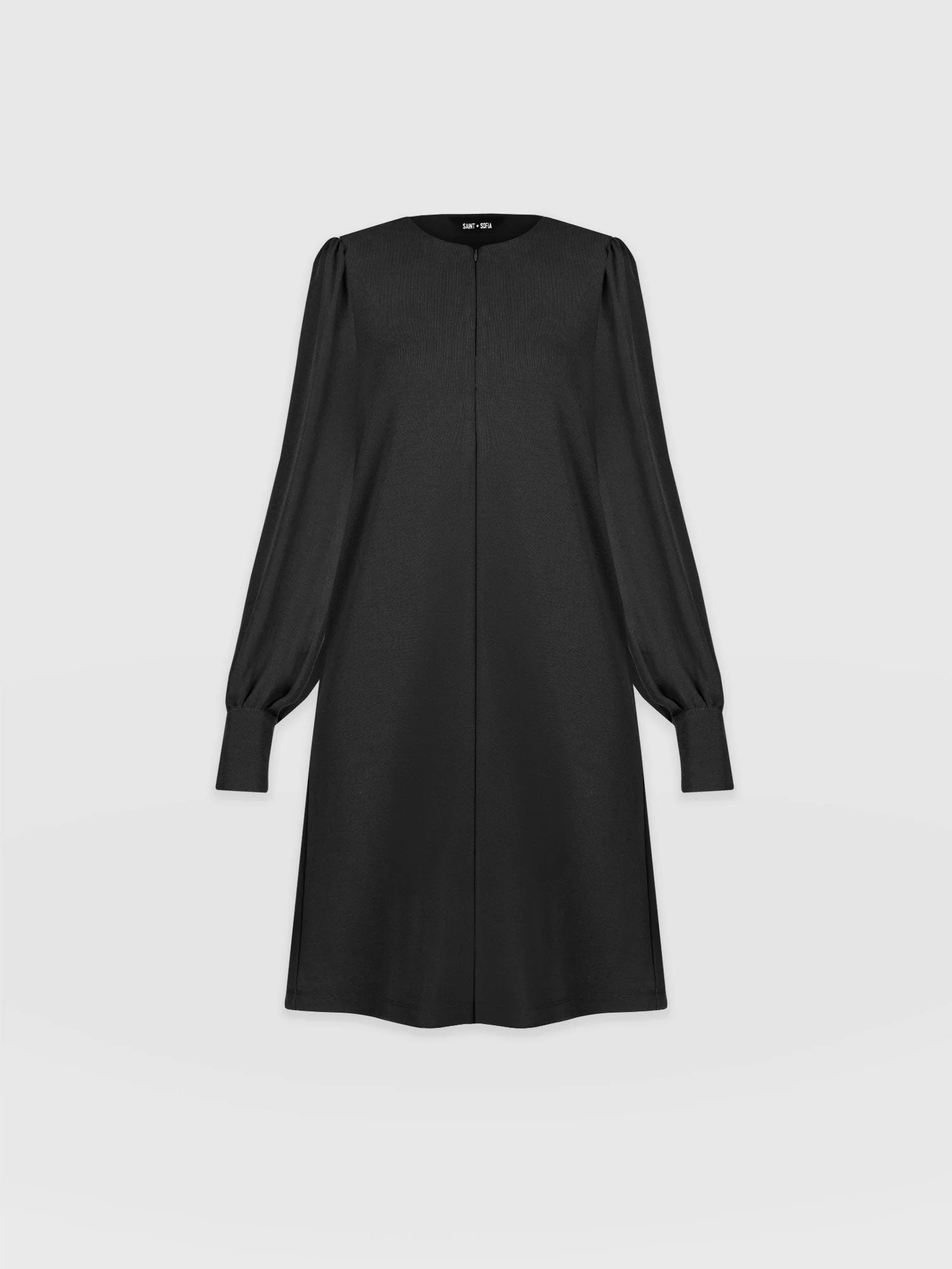 Esme Zip Up Dress - Black - Image 7
