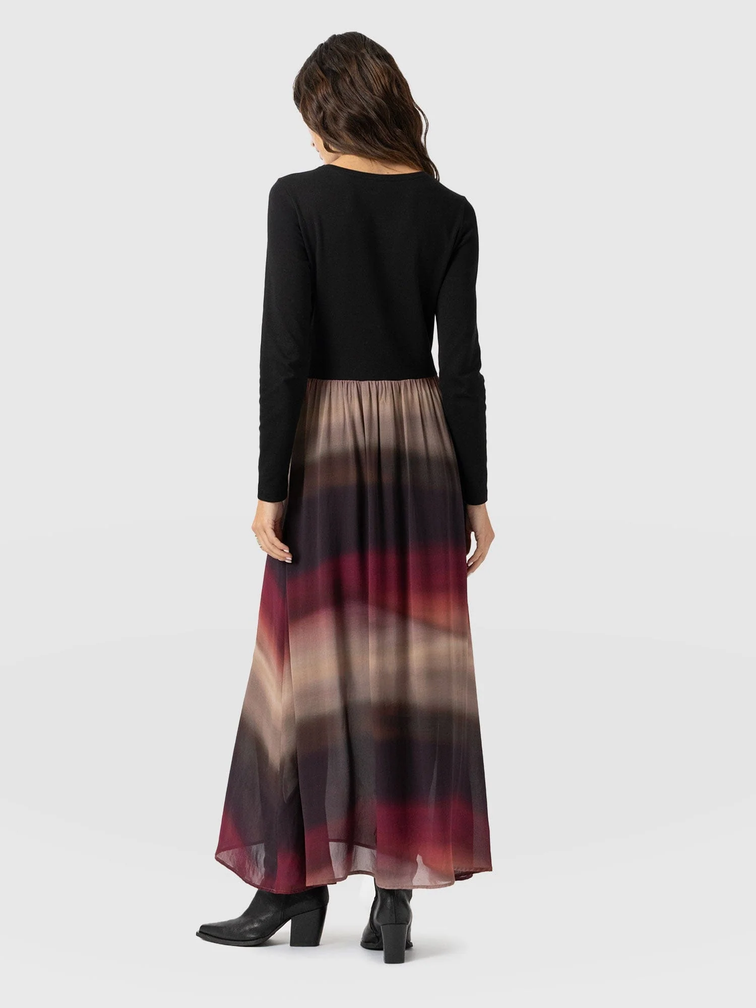 Etta Contrast Dress - Purple Gradient - Image 6