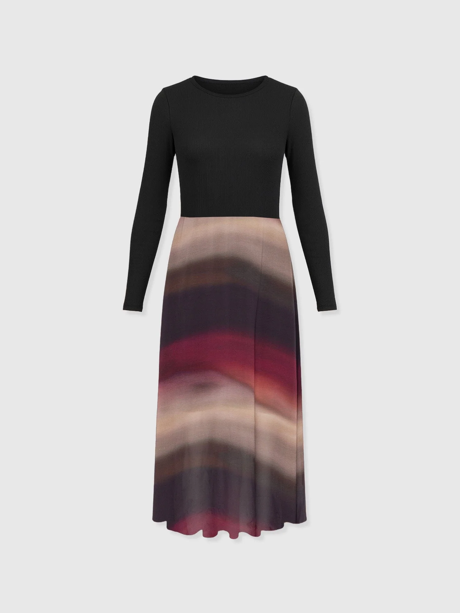 Etta Contrast Dress - Purple Gradient - Image 7