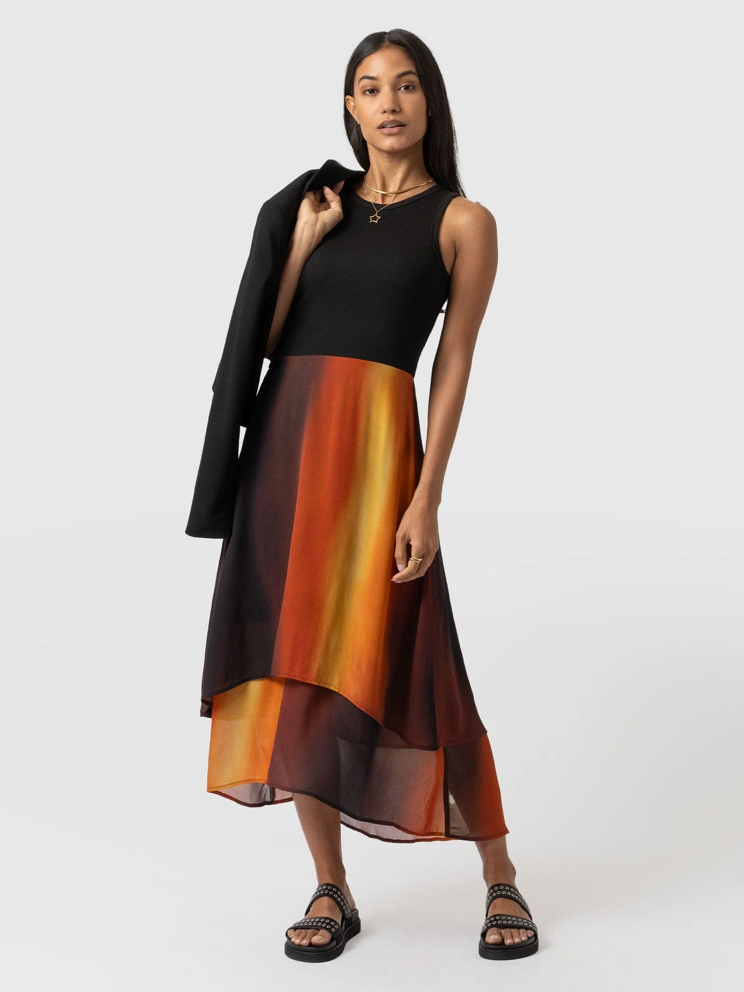 Etta Layered Dress - Amber Gradient - Image 3