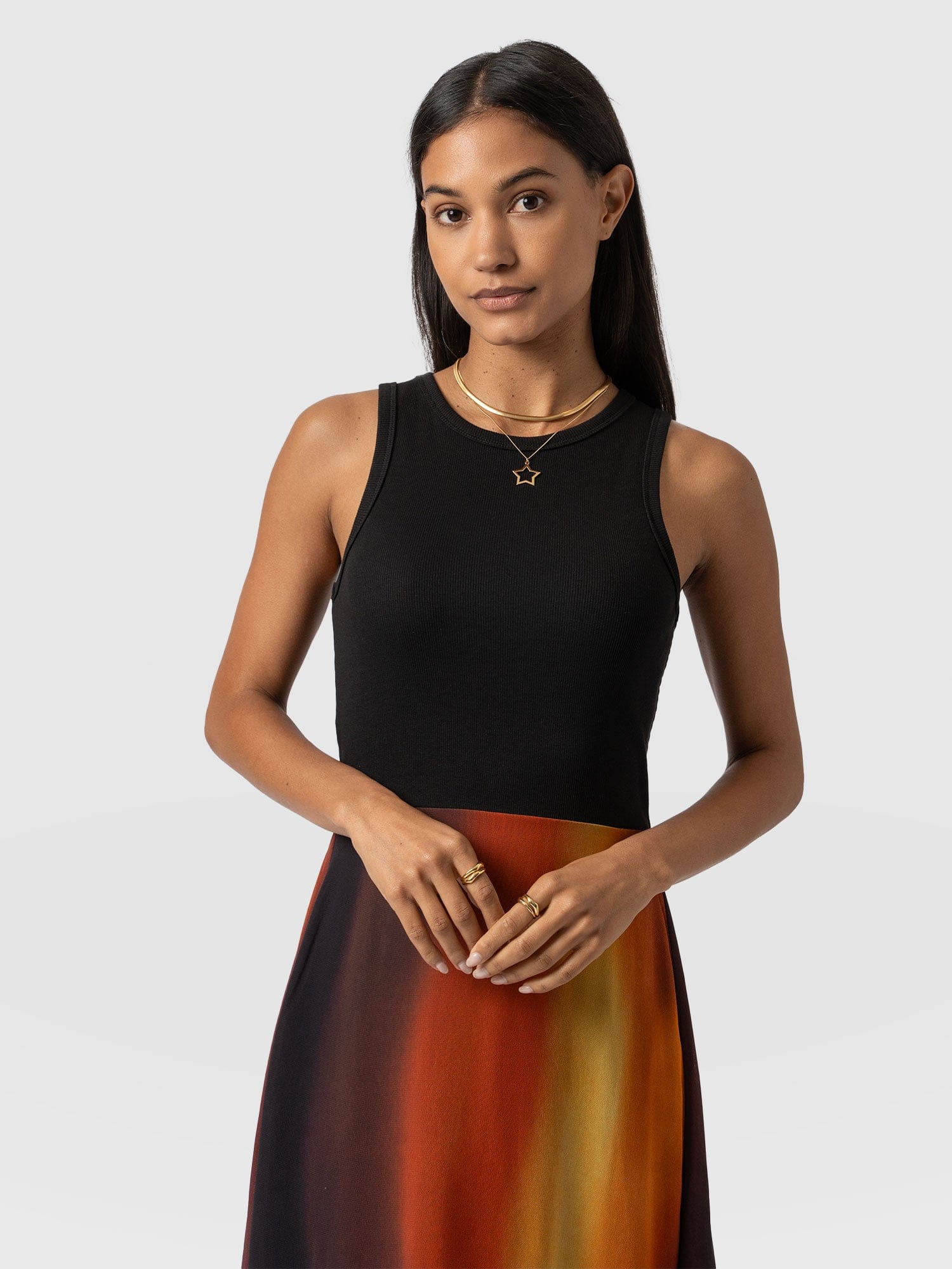 Etta Layered Dress - Amber Gradient - Image 4