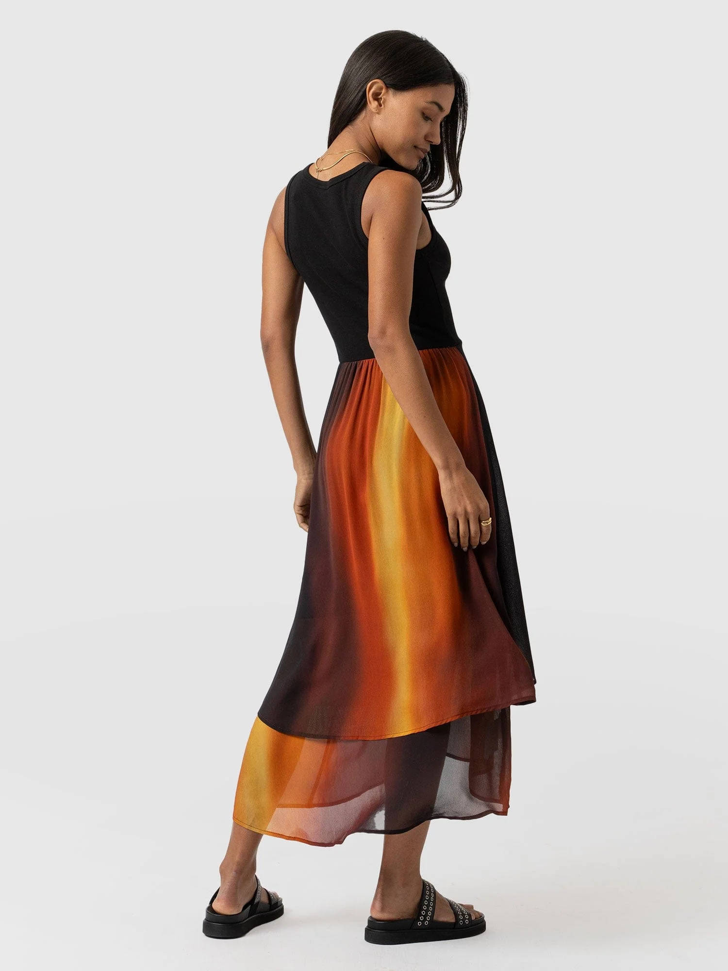 Etta Layered Dress - Amber Gradient - Image 6