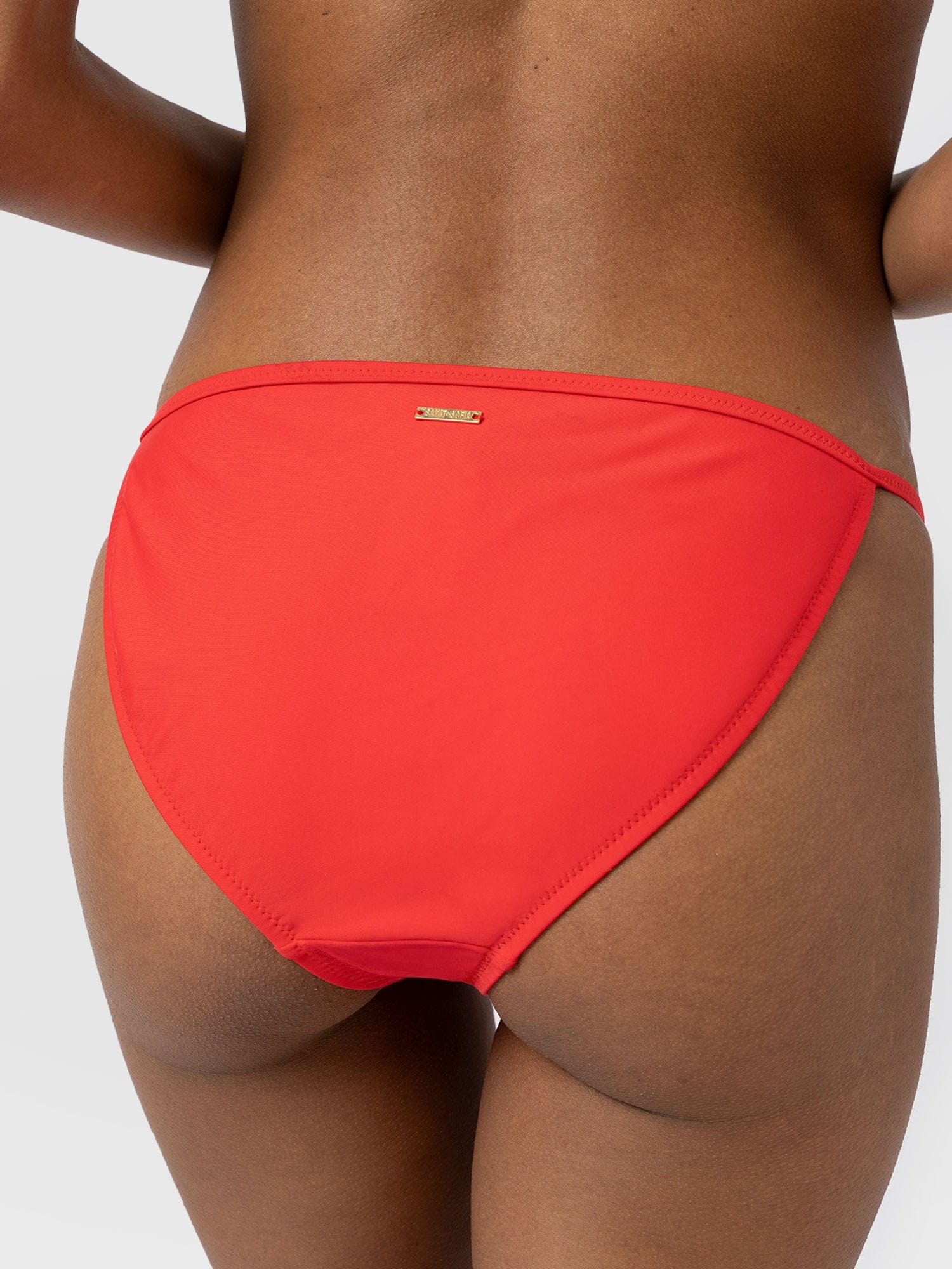 Faye Adjustable Bikini Bottom - Red - Image 4