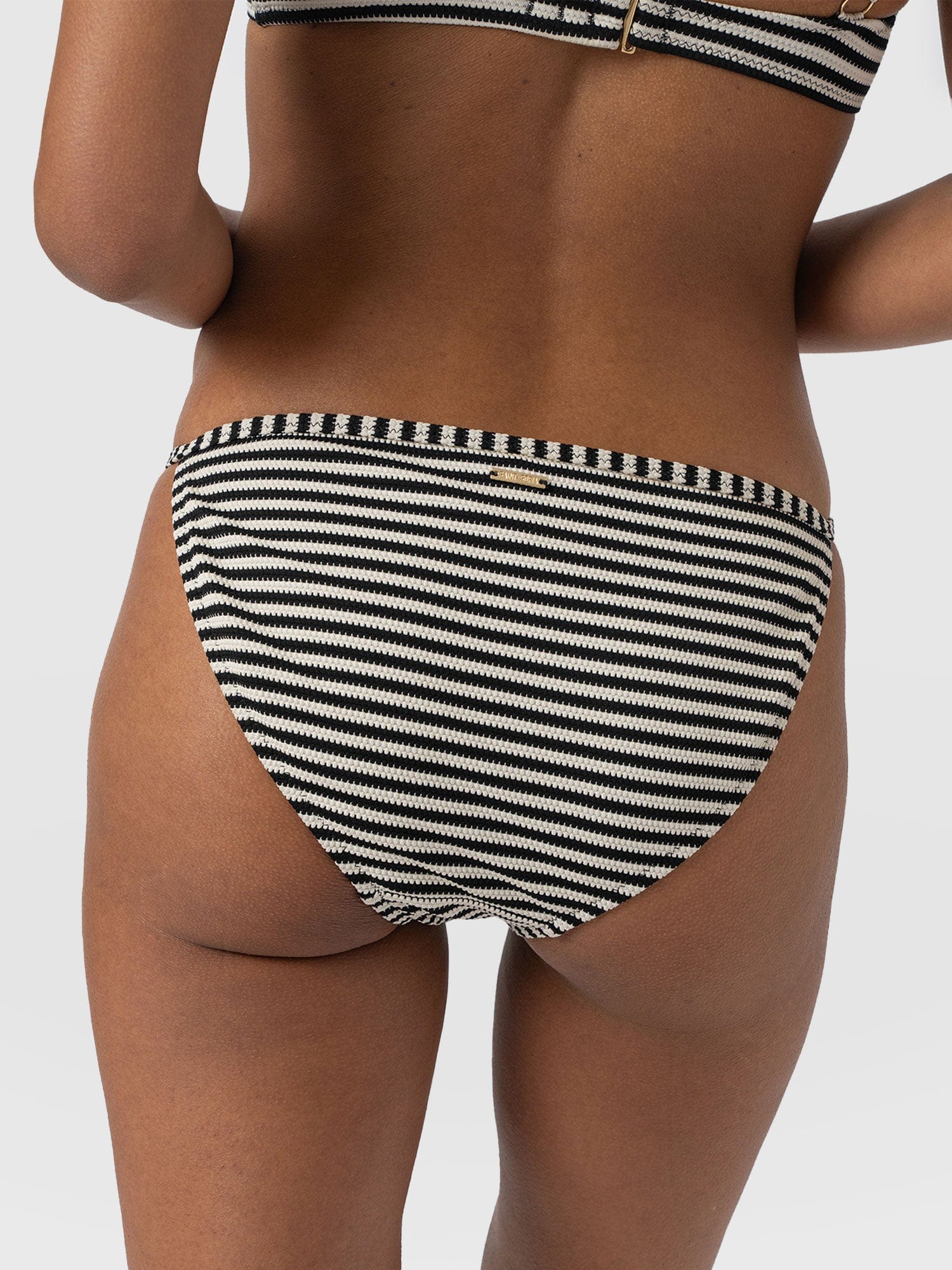 Faye Adjustable Bikini Bottom - Stripe - Image 5