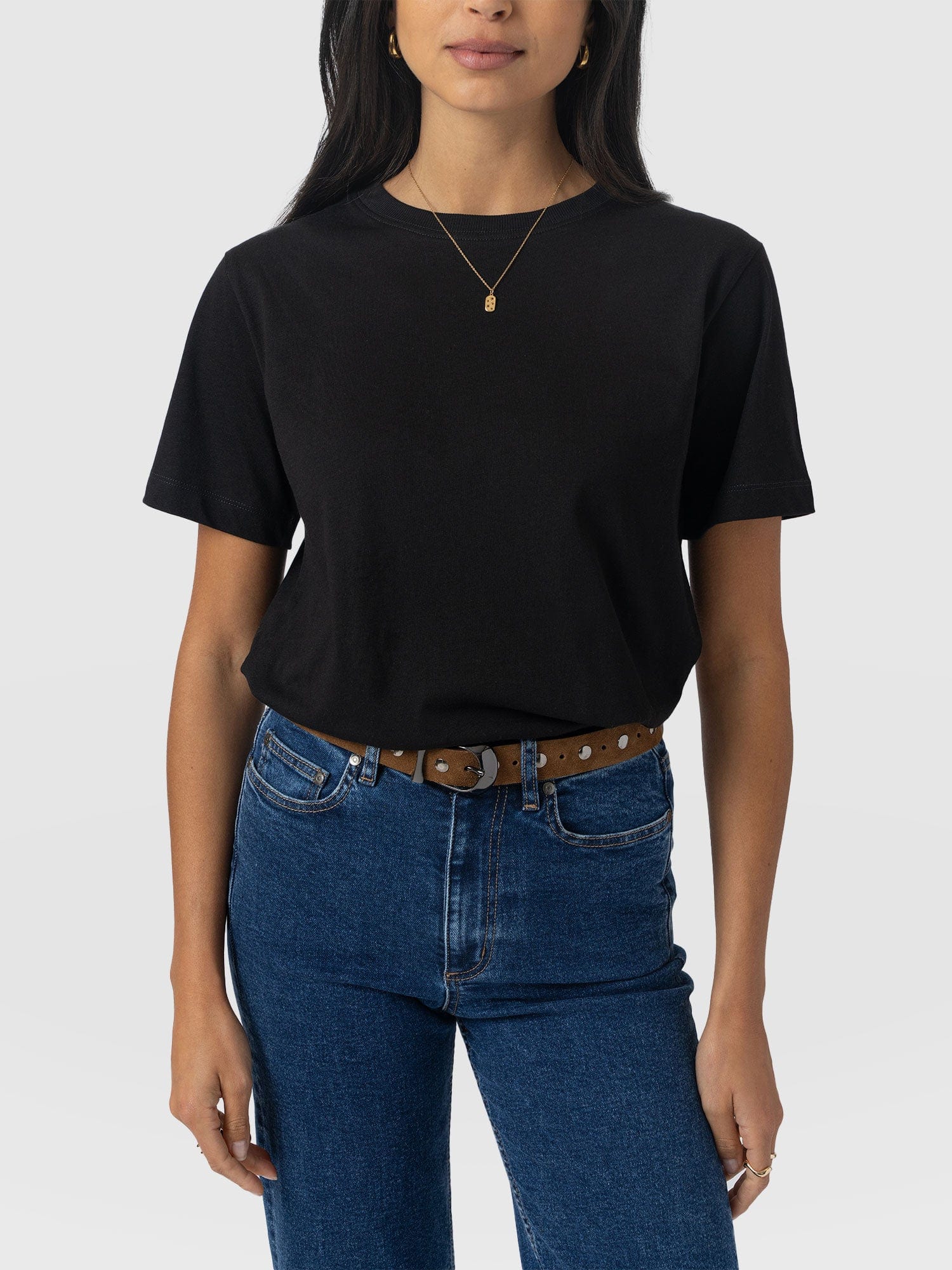 Finsbury Crew Neck Tee - Black - Image 4