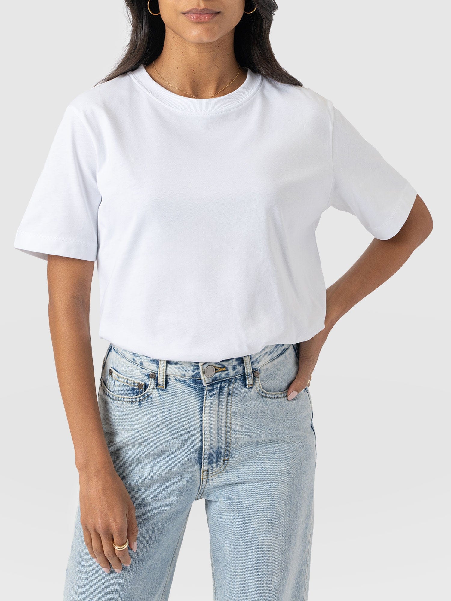 Finsbury Crew Neck Tee - White - Image 3