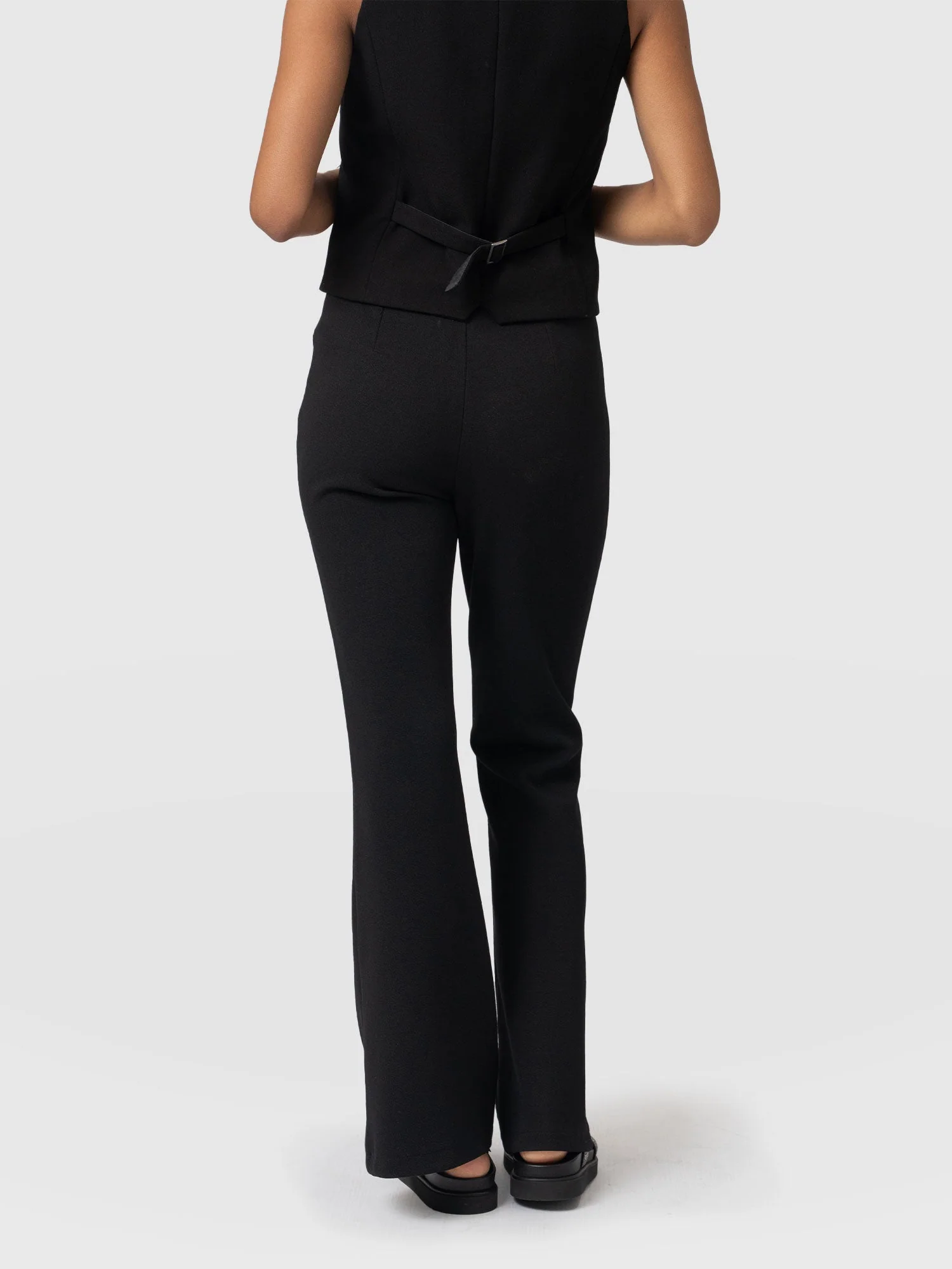 Freya Flared Trouser - Black - Image 6
