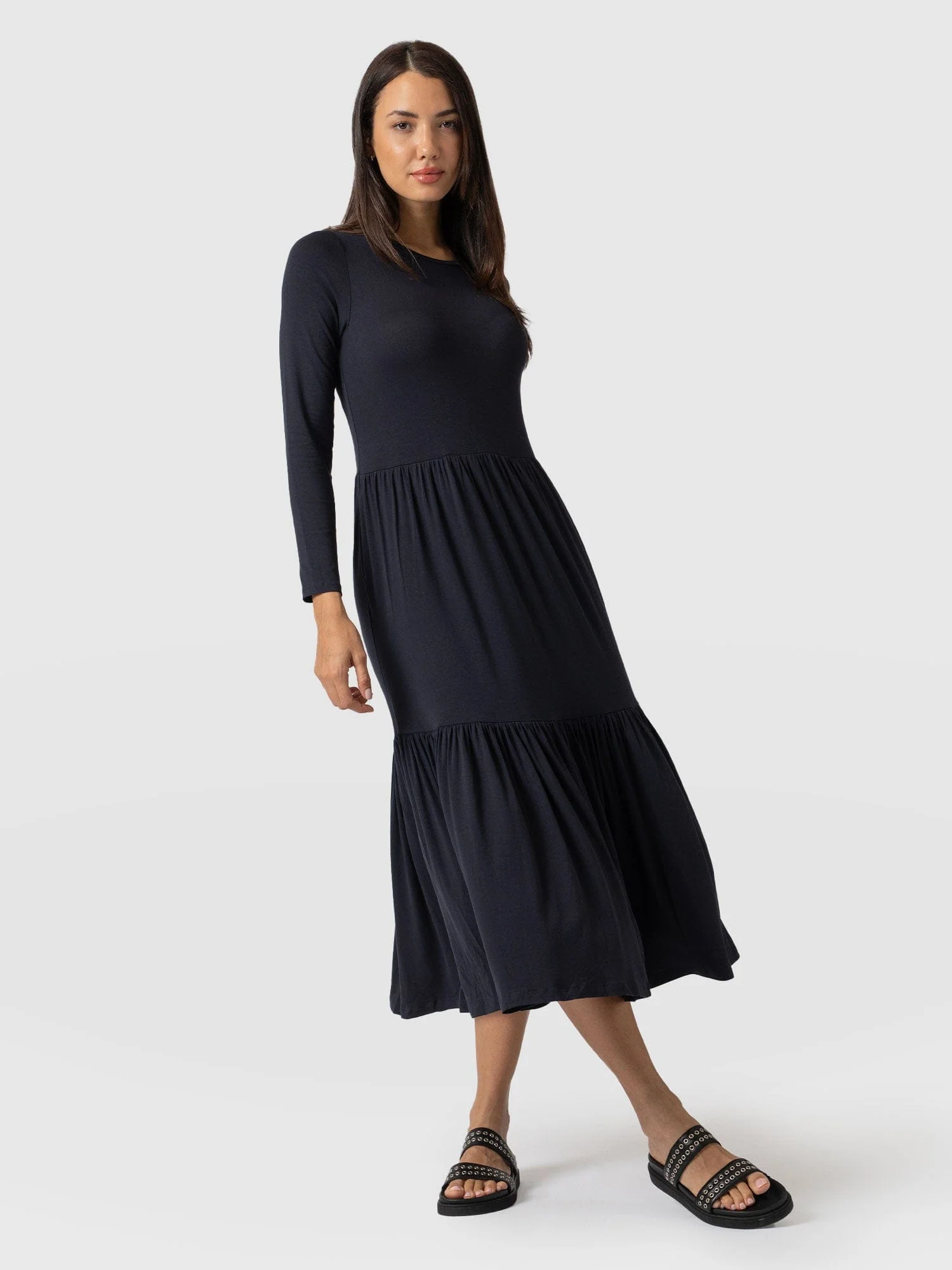 Greenwich Dress Long Sleeve - Navy - Image 3