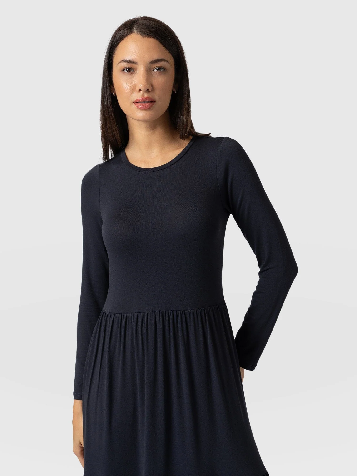 Greenwich Dress Long Sleeve - Navy - Image 4
