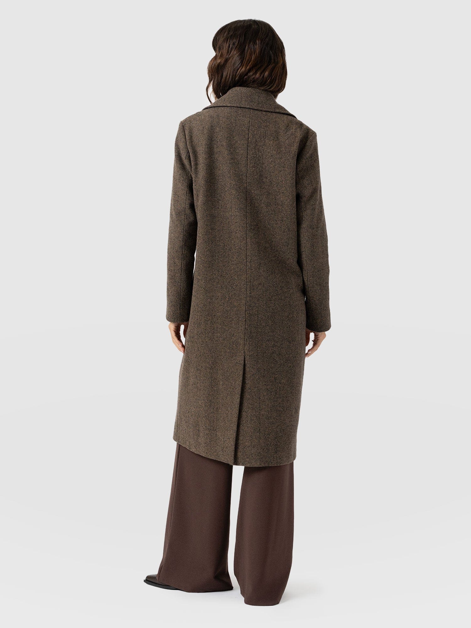 Hampton Coat - Brown Chevron - Image 6