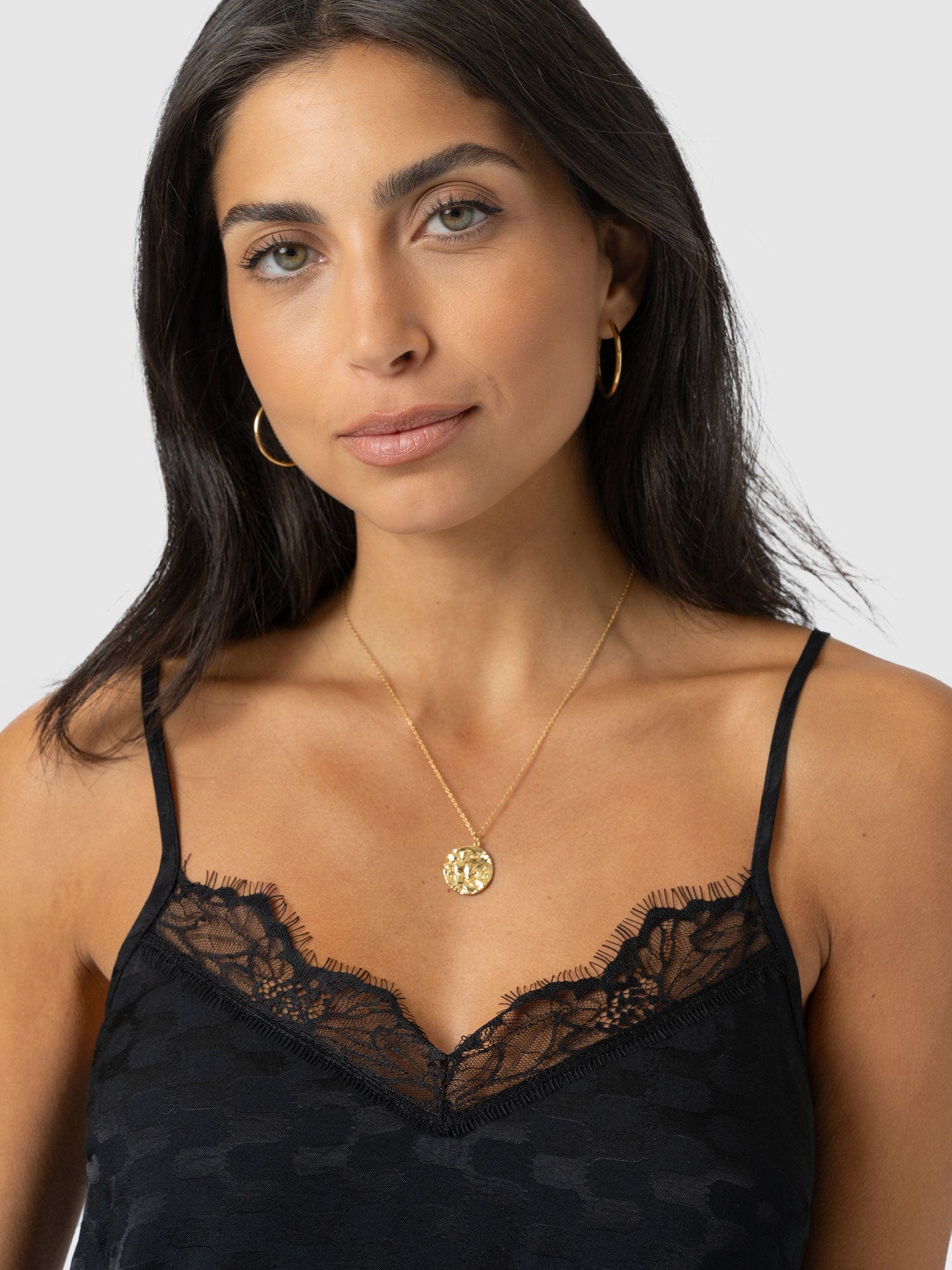Harper Lace Cami - Black Jacquard - Image 4