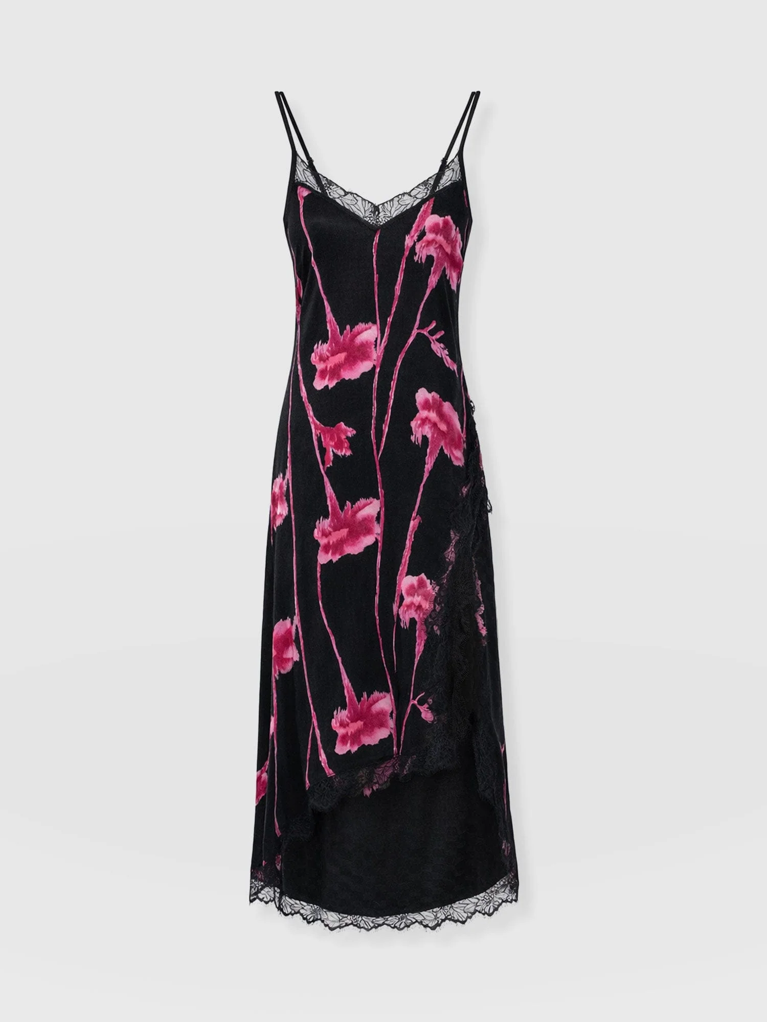 Harper Lace Cami Dress - Pink Stem Floral - Image 7