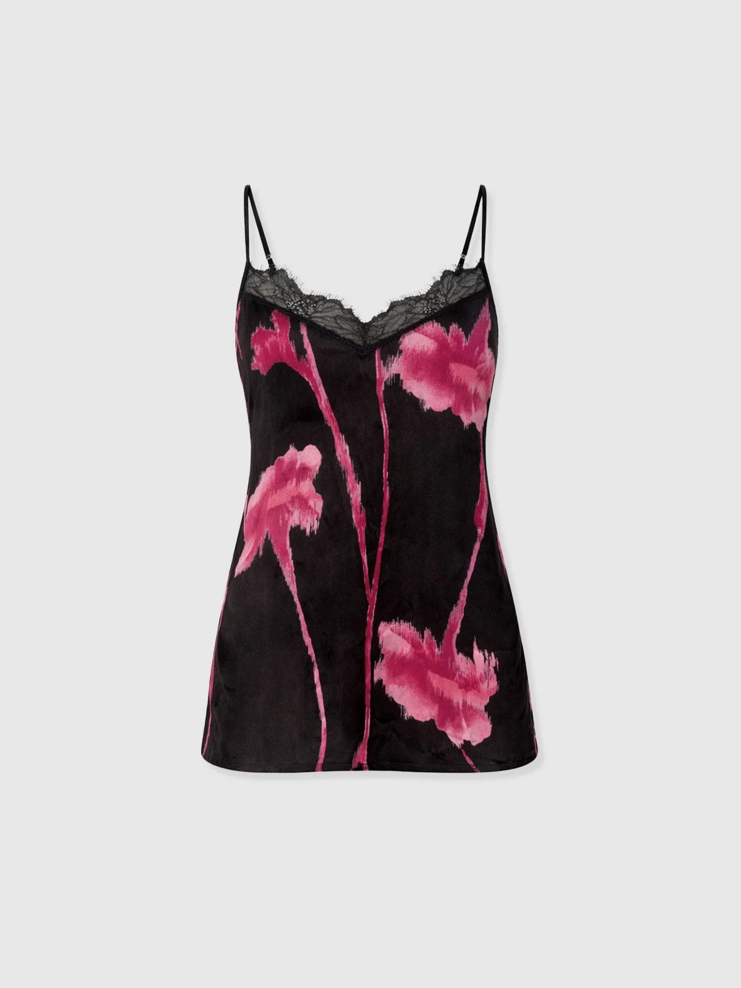 Harper Lace Cami - Pink Stem Floral - Image 7