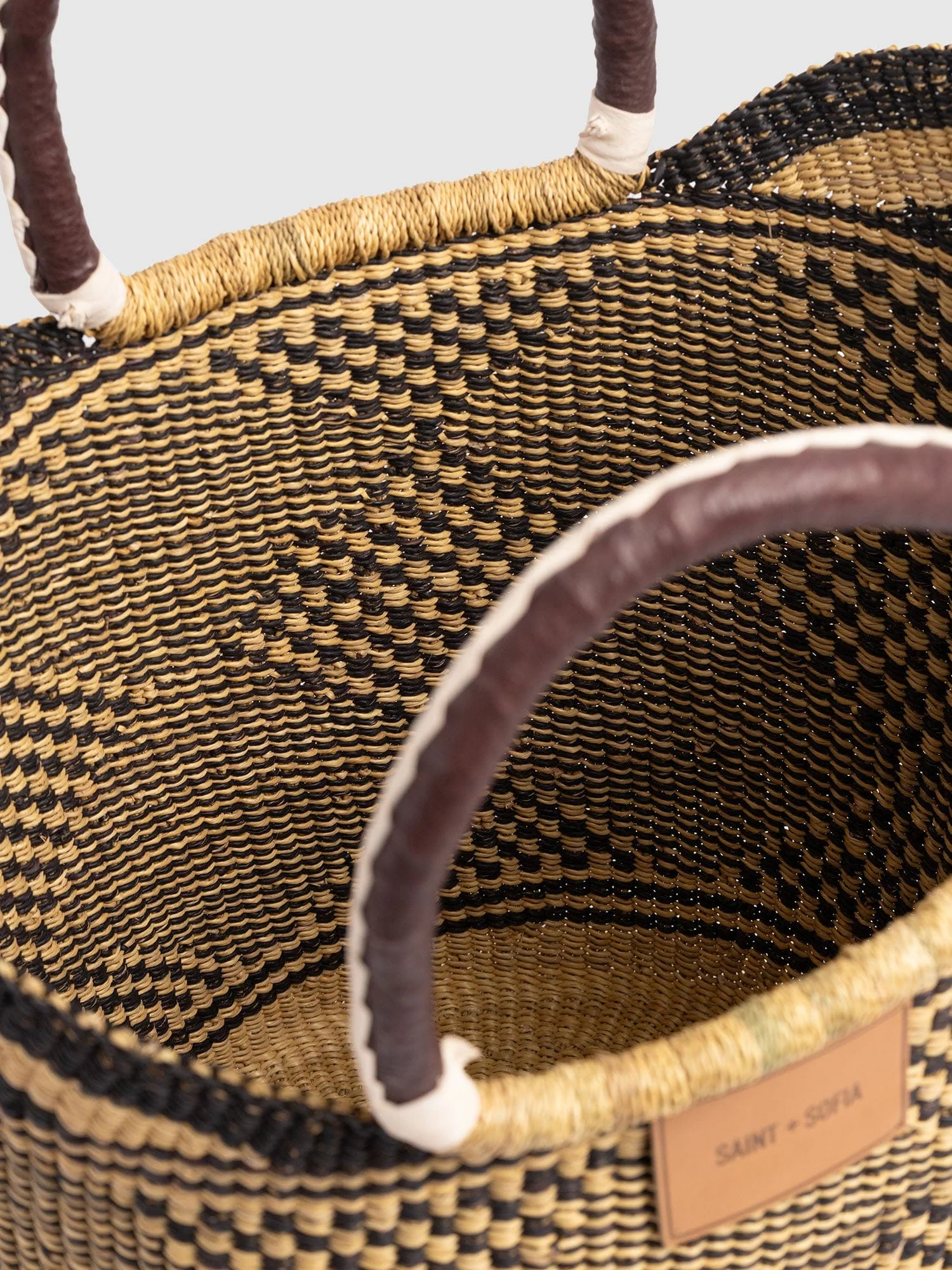 Heidi Large Basket Bag - Navy - Image 4