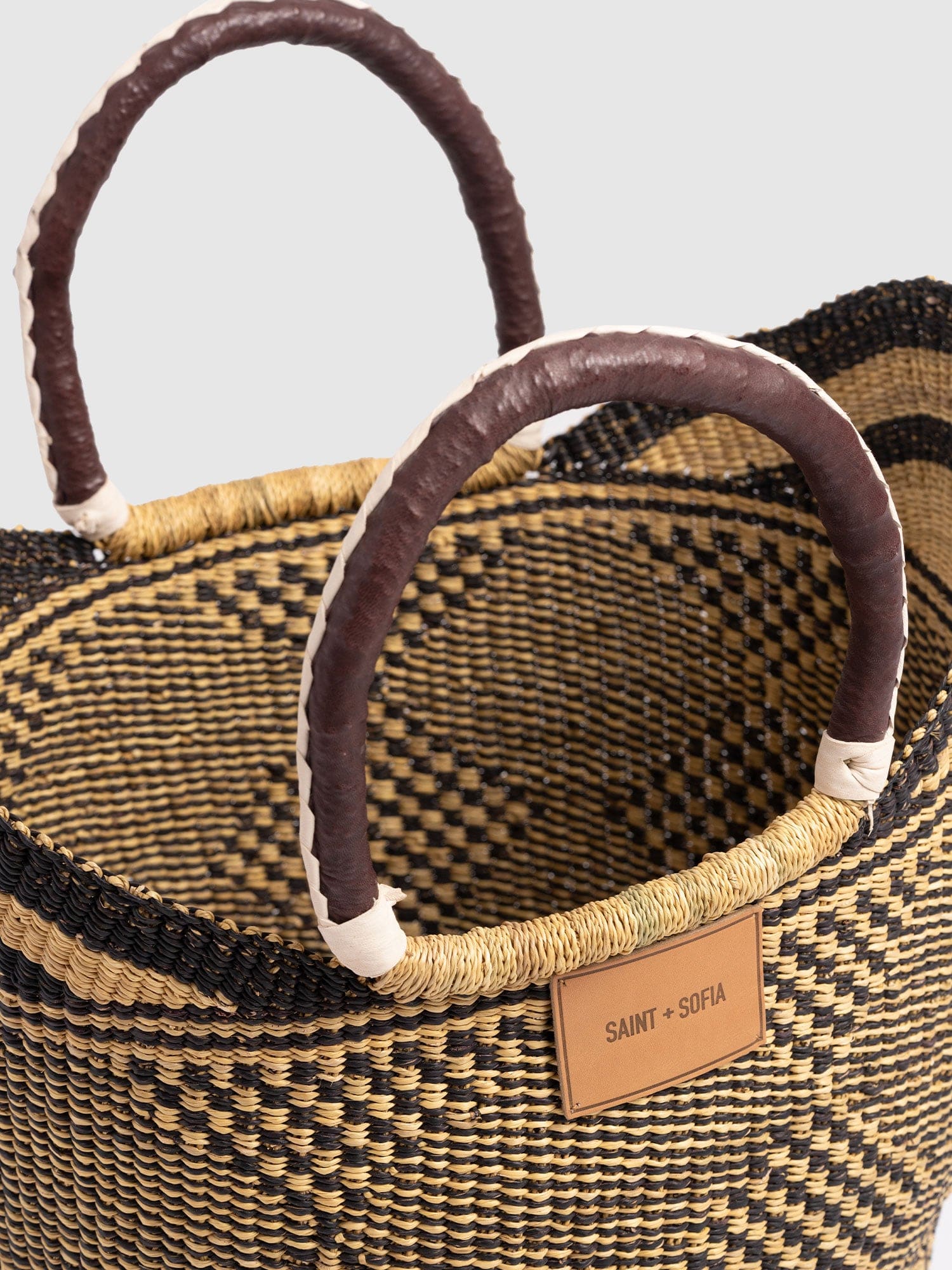 Heidi Large Basket Bag - Navy - Image 5