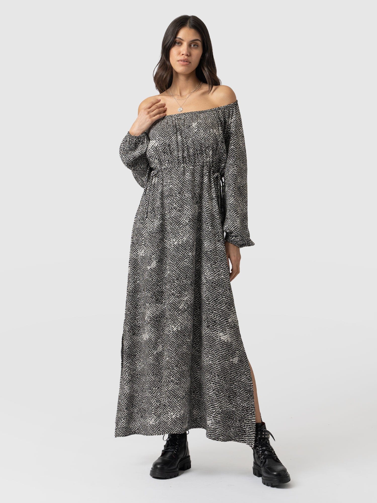 Henrietta Dress - Monochrome Gothica - Image 3