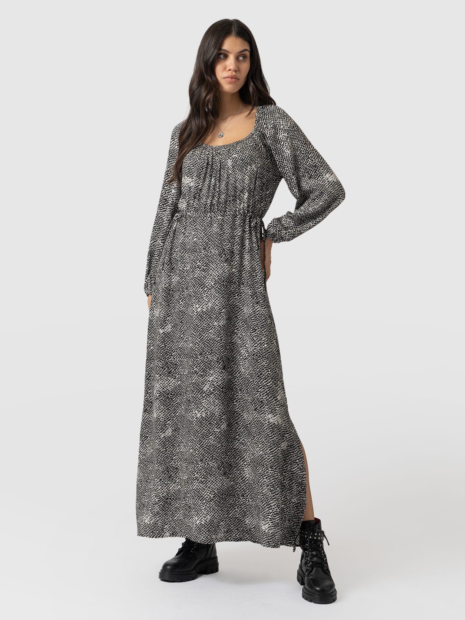 Henrietta Dress - Monochrome Gothica - Image 6