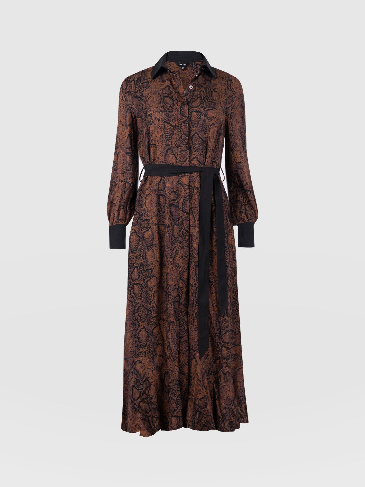 Jacqueline Shirt Dress - Brown Snake - Image 7