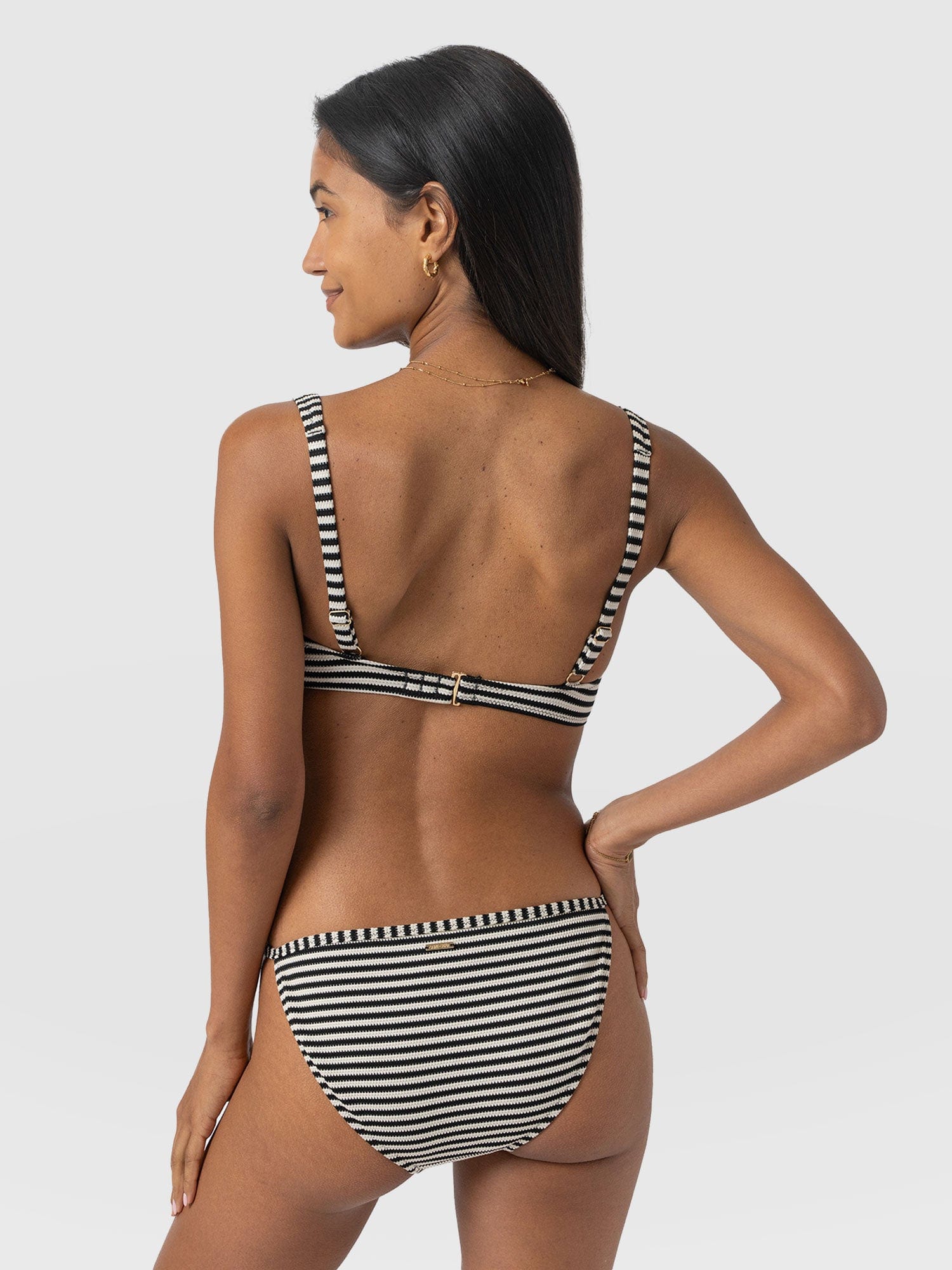 Jesse Twist Front Bikini Top - Stripe - Image 6