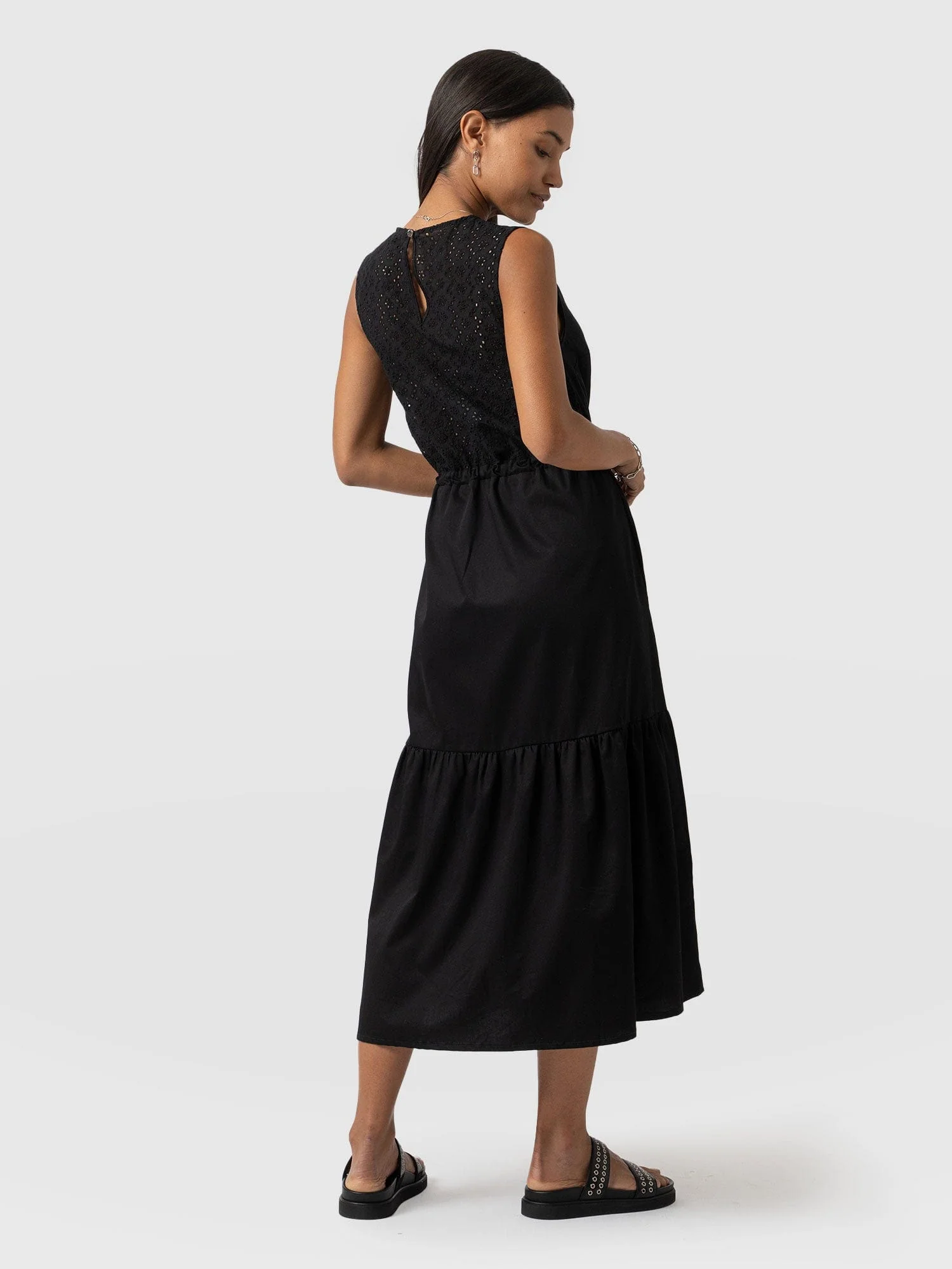 Kara Dress - Black Broderie - Image 4