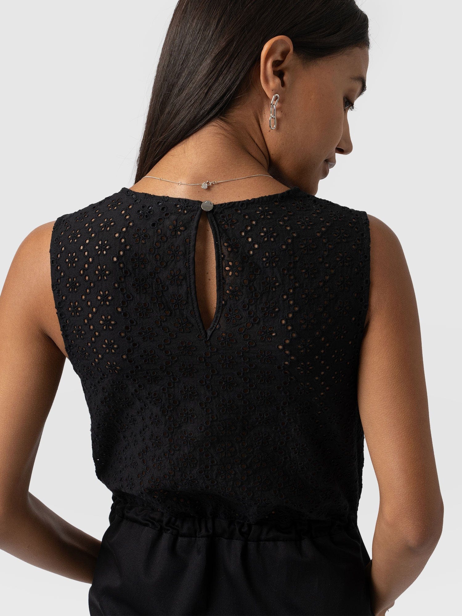 Kara Dress - Black Broderie - Image 5