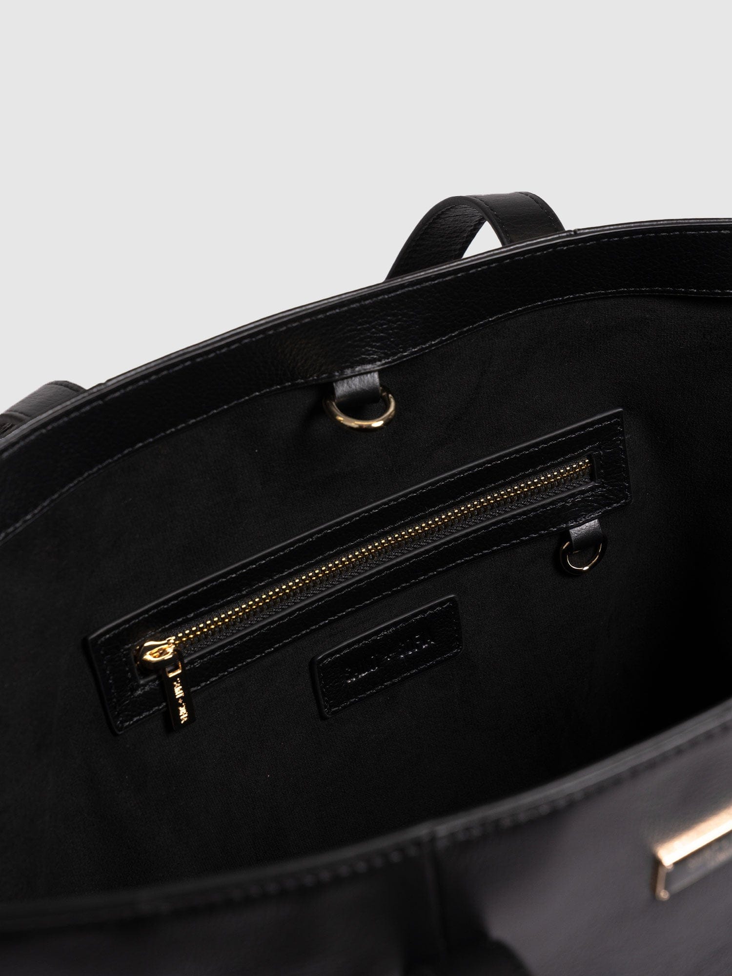 Kara Shopper Bag - Black Leather - Image 4
