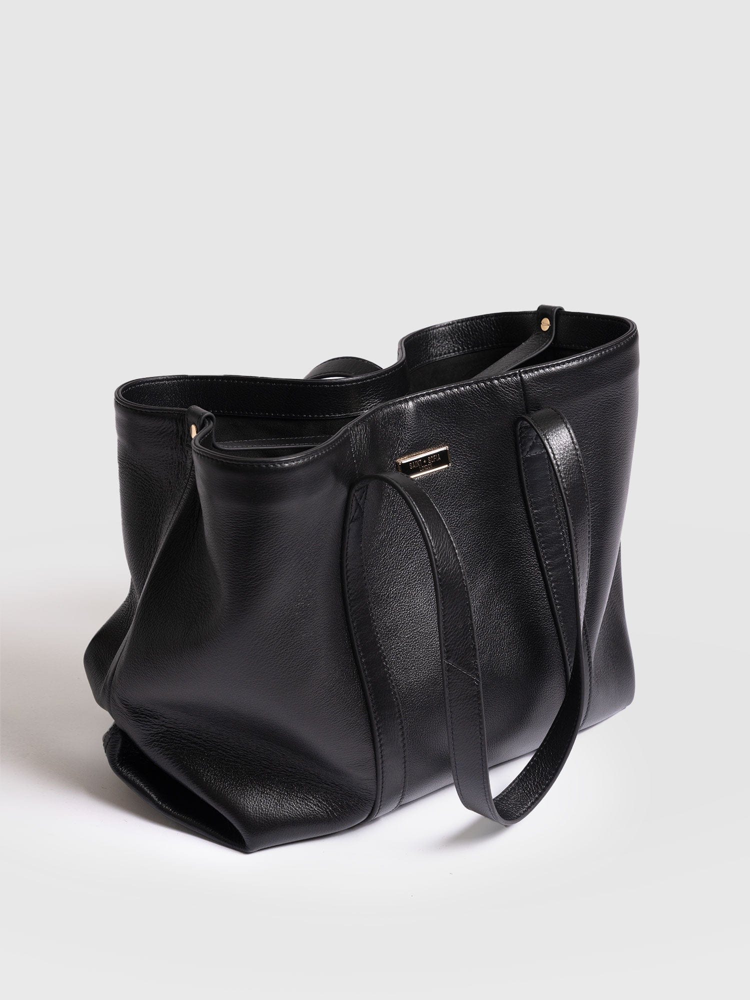 Kara Shopper Bag - Black Leather - Image 5