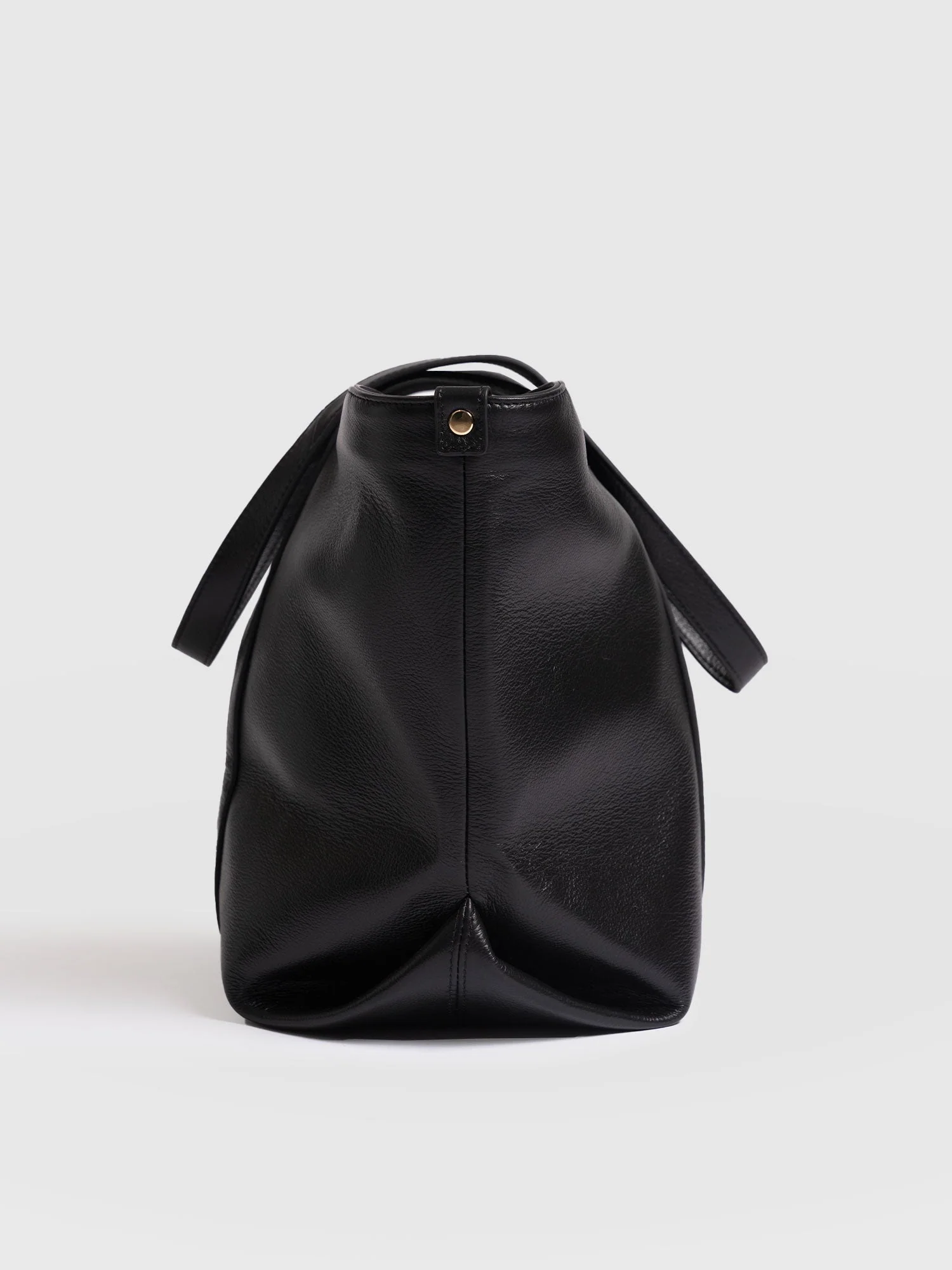 Kara Shopper Bag - Black Leather - Image 6