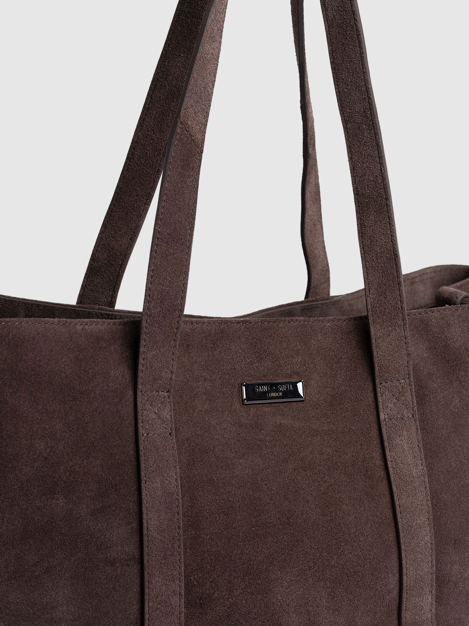 Kara Shopper Bag - Brown Suede - Image 3