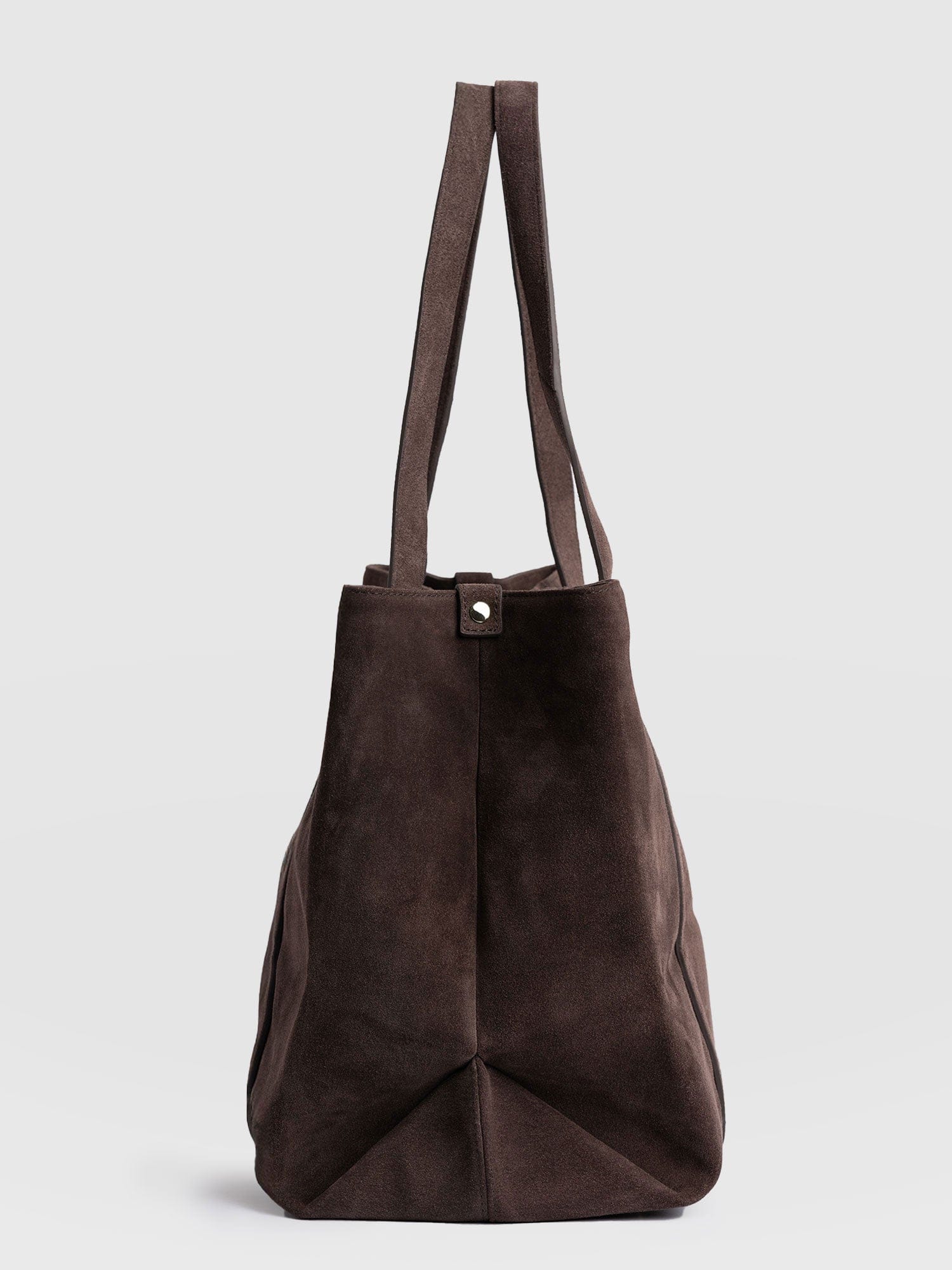 Kara Shopper Bag - Brown Suede - Image 5