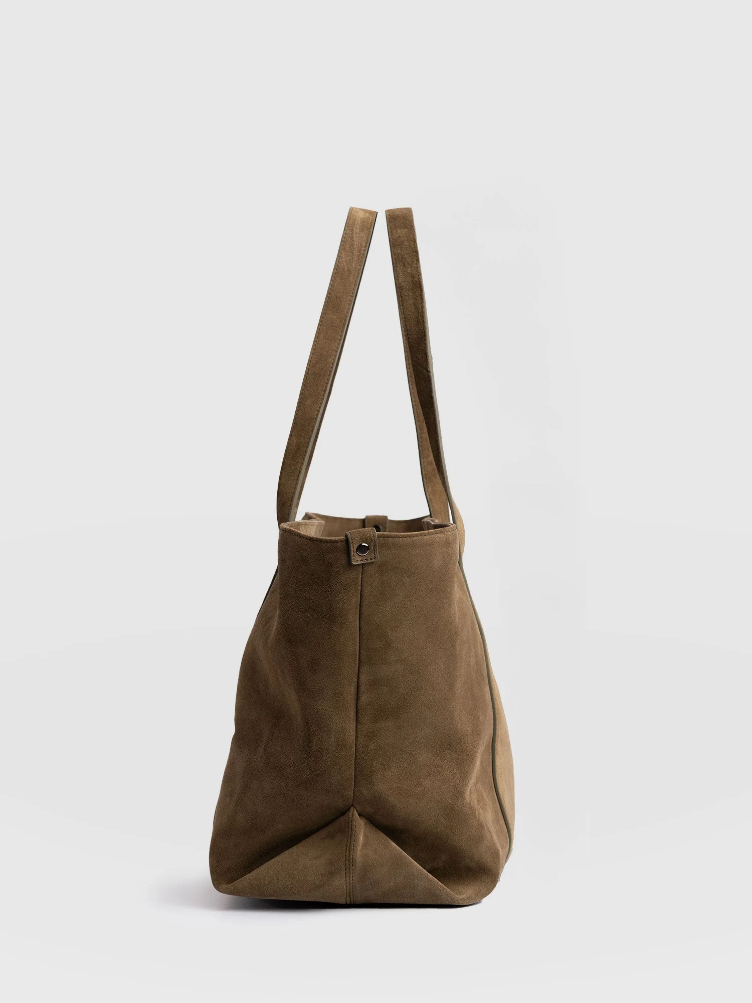Kara Shopper Bag - Khaki Suede - Image 5