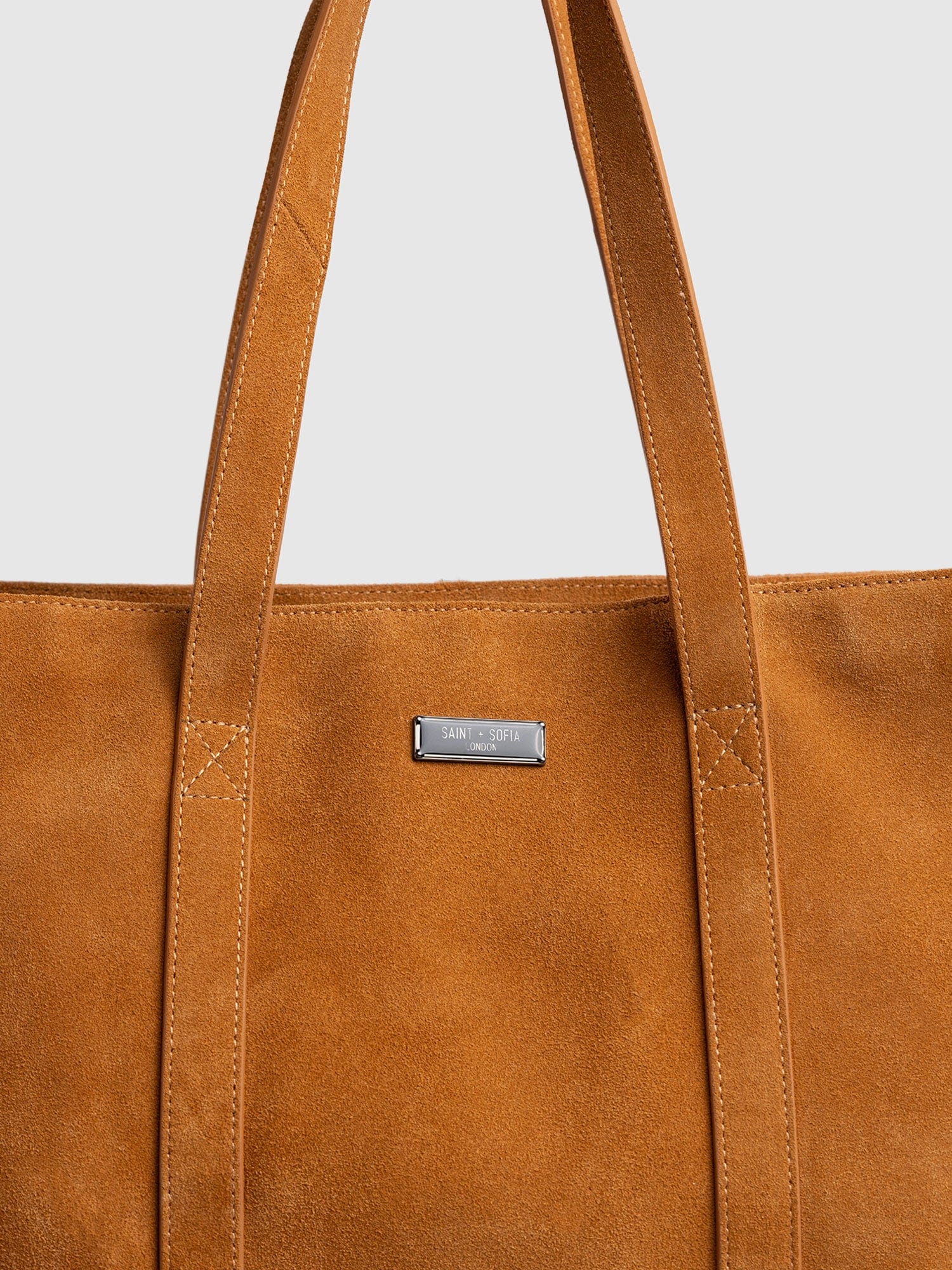 Kara Shopper Bag - Tan Suede - Image 3