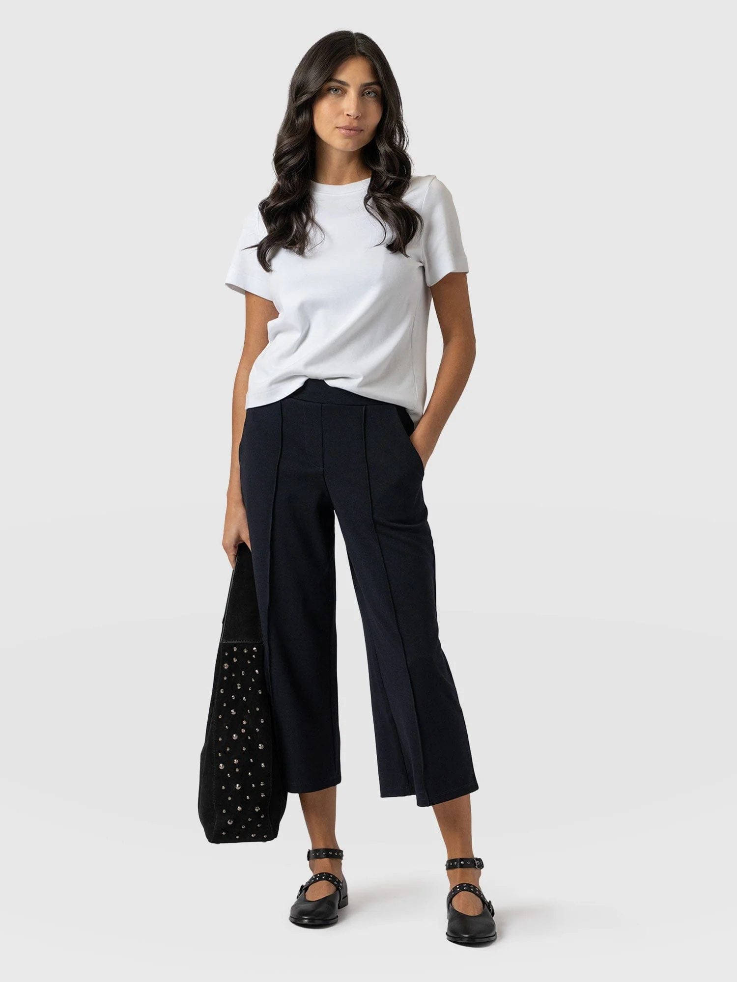 Keller Crop Pant - Navy - Image 3