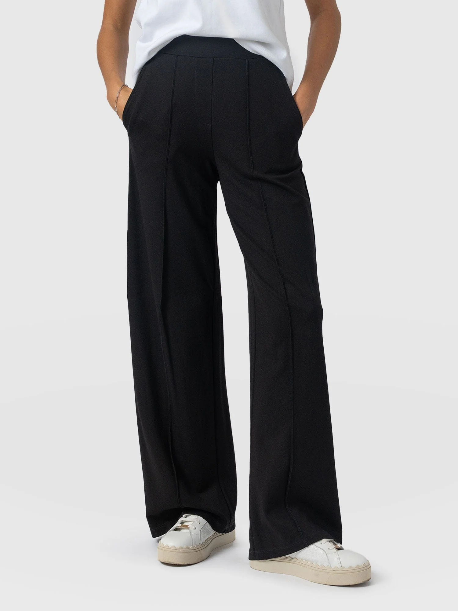 Keller Wide Leg Pant - Black - Image 3