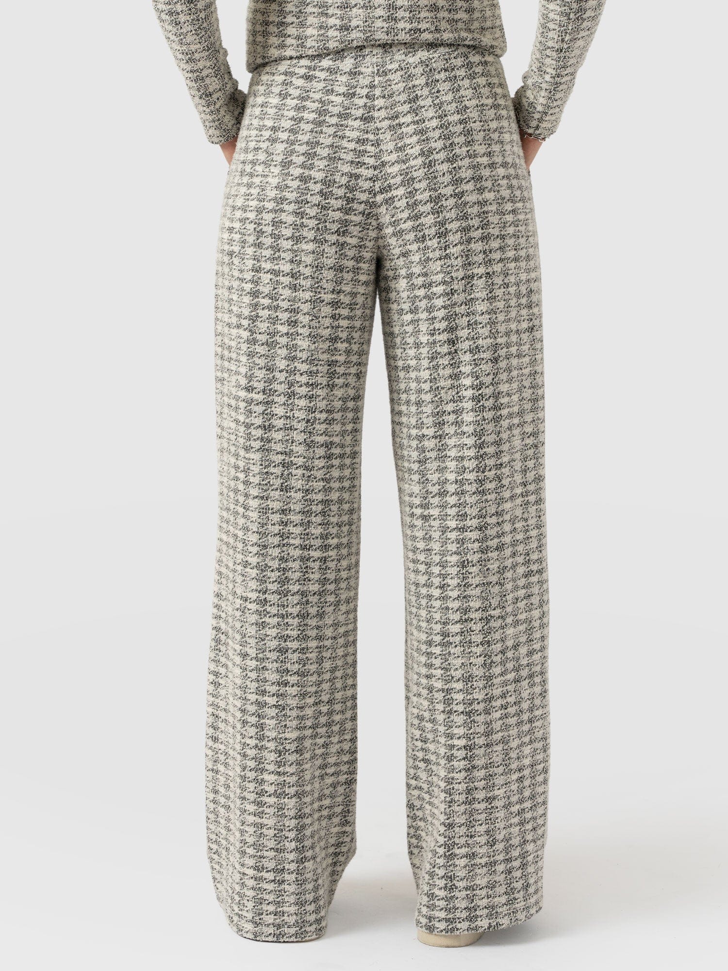 Keller Wide Leg Pant - Cream Boucle - Image 6
